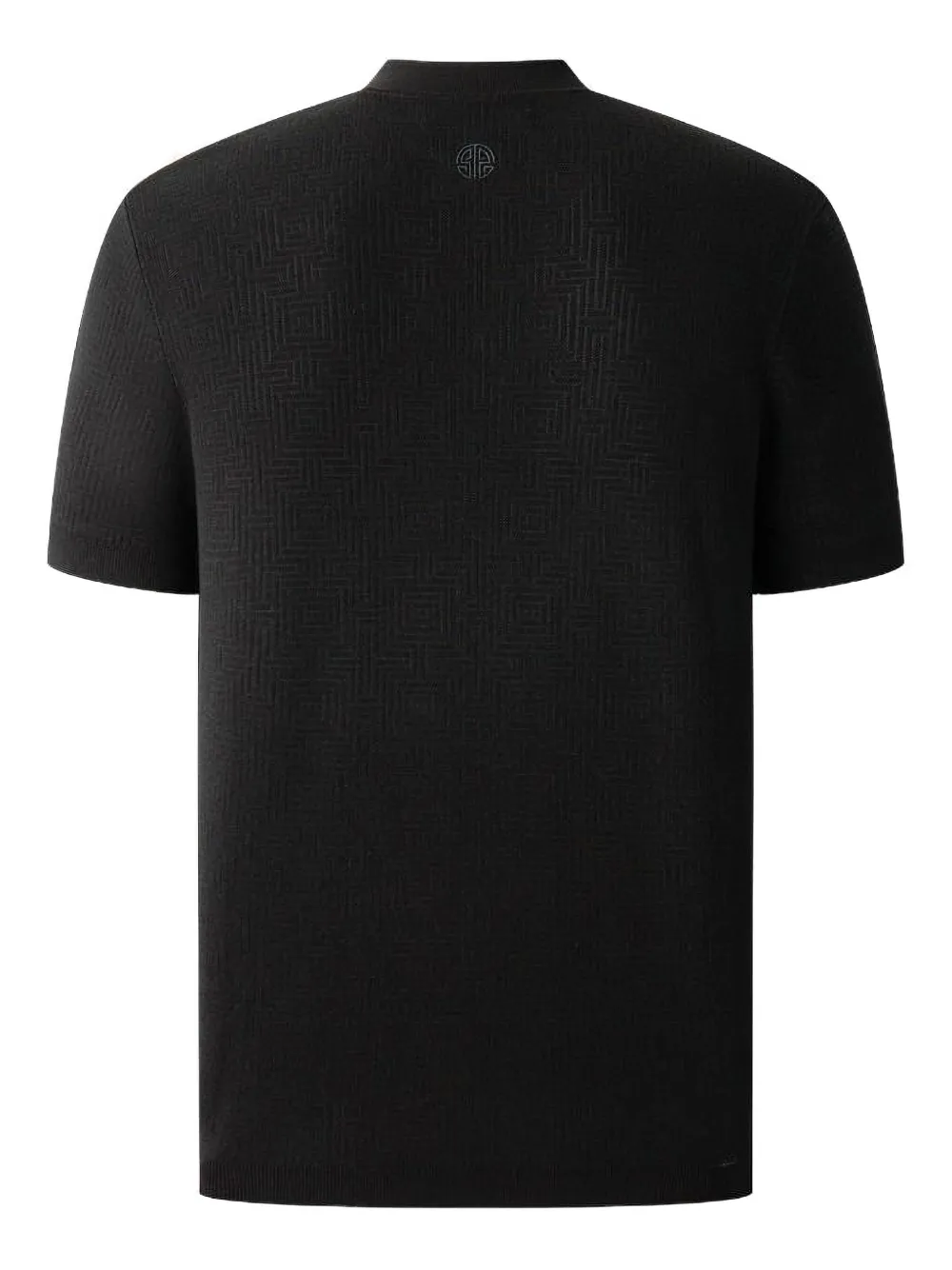 Shanghai Tang T-shirt met jacquard-patroon - Zwart