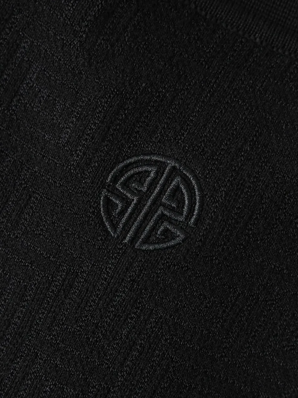 Shanghai Tang Jacquard-pattern T-shirt In Black