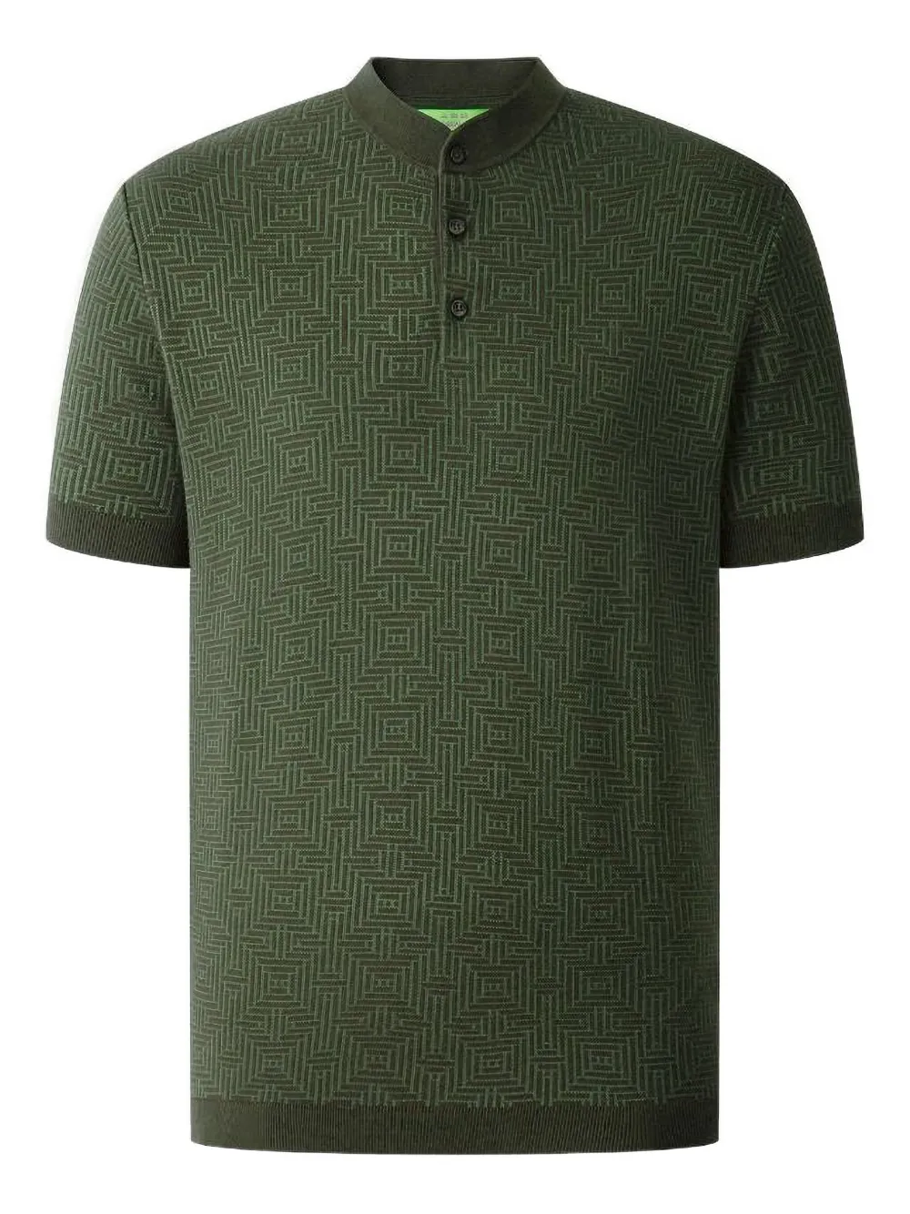 Shanghai Tang jacquard-pattern T-shirt | Green | Image 1