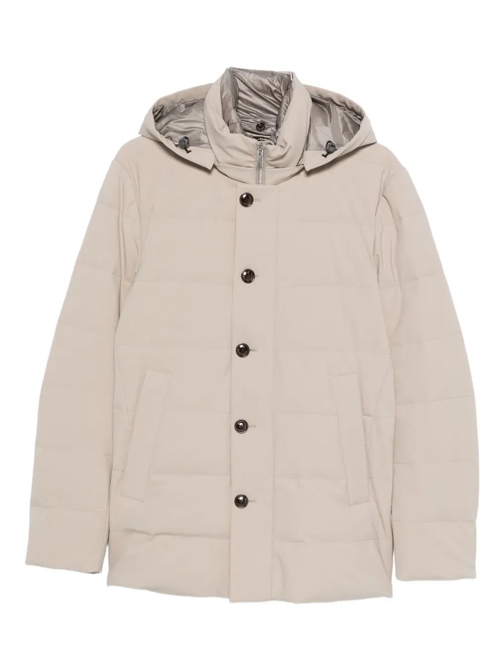 Montecore hooded coat | Neutrals | Image 1