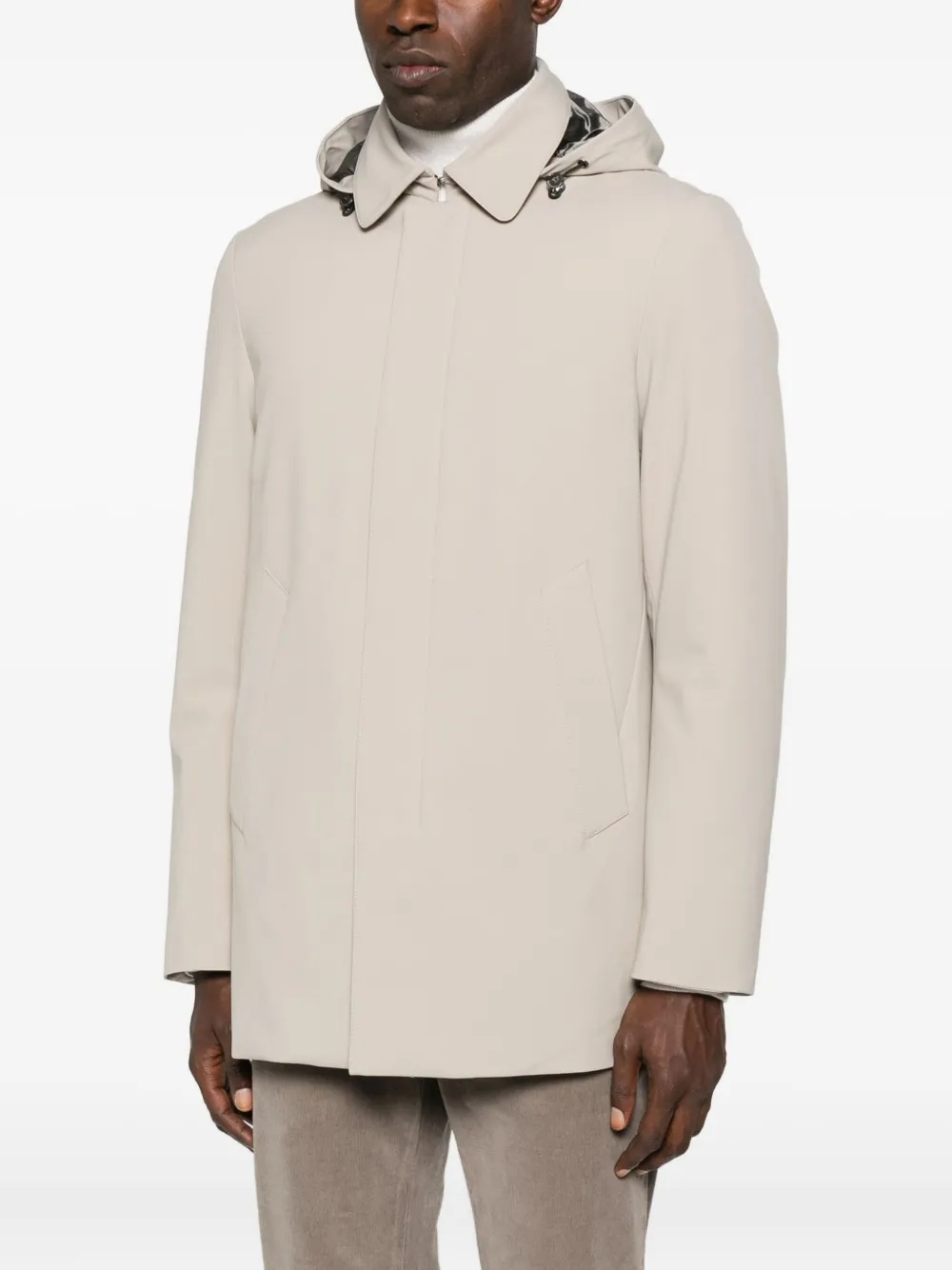 Montecore Hooded Jacket In Neutral