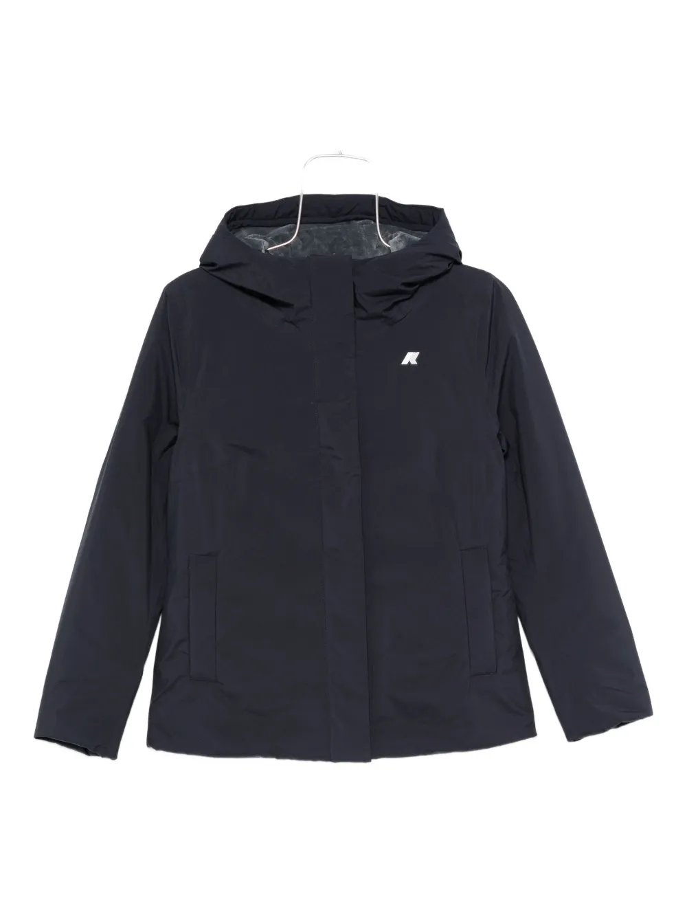 K-Way hooded padded jacket - Blu