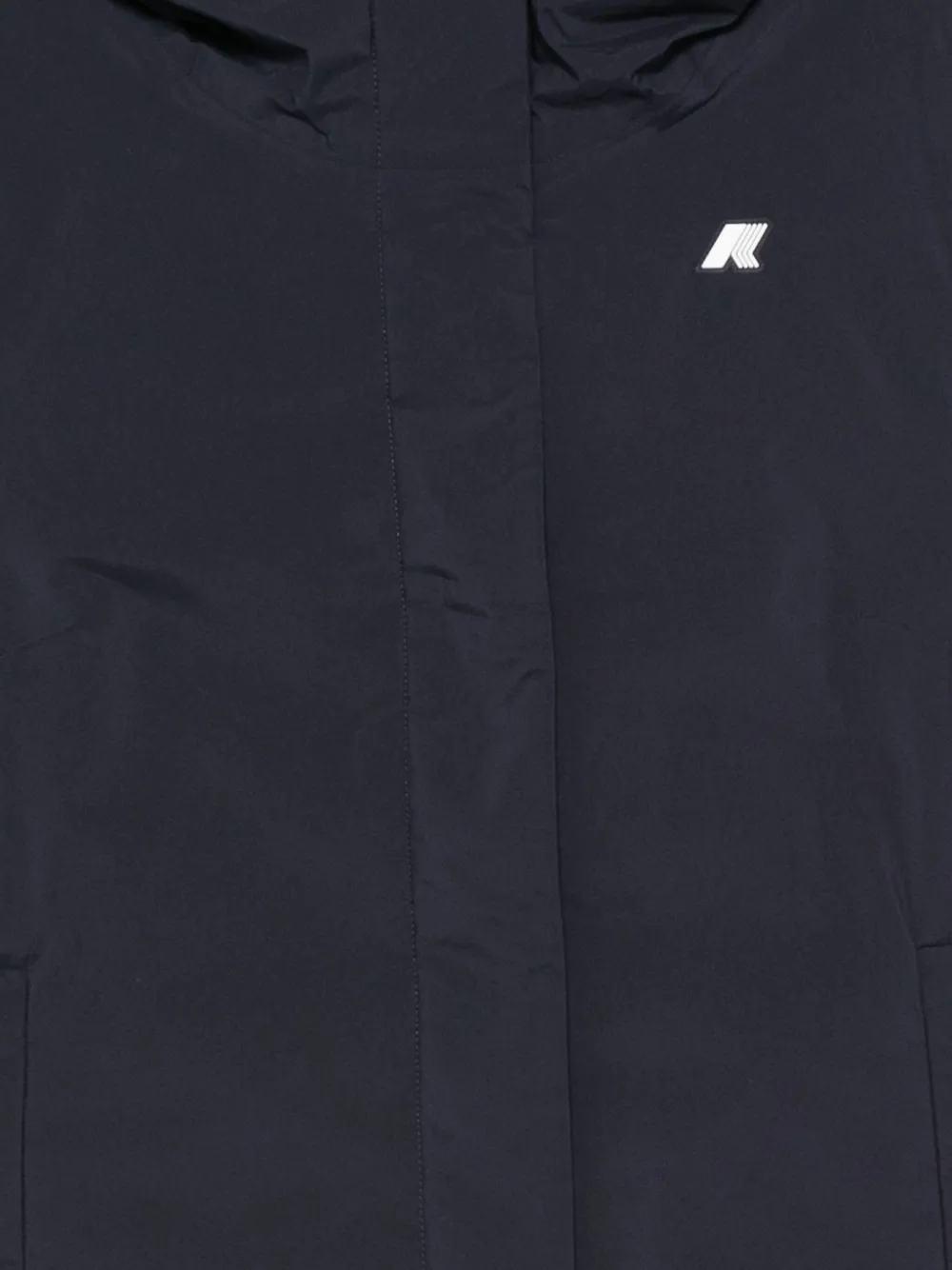 K-way Hooded Padded Jacket In Blue