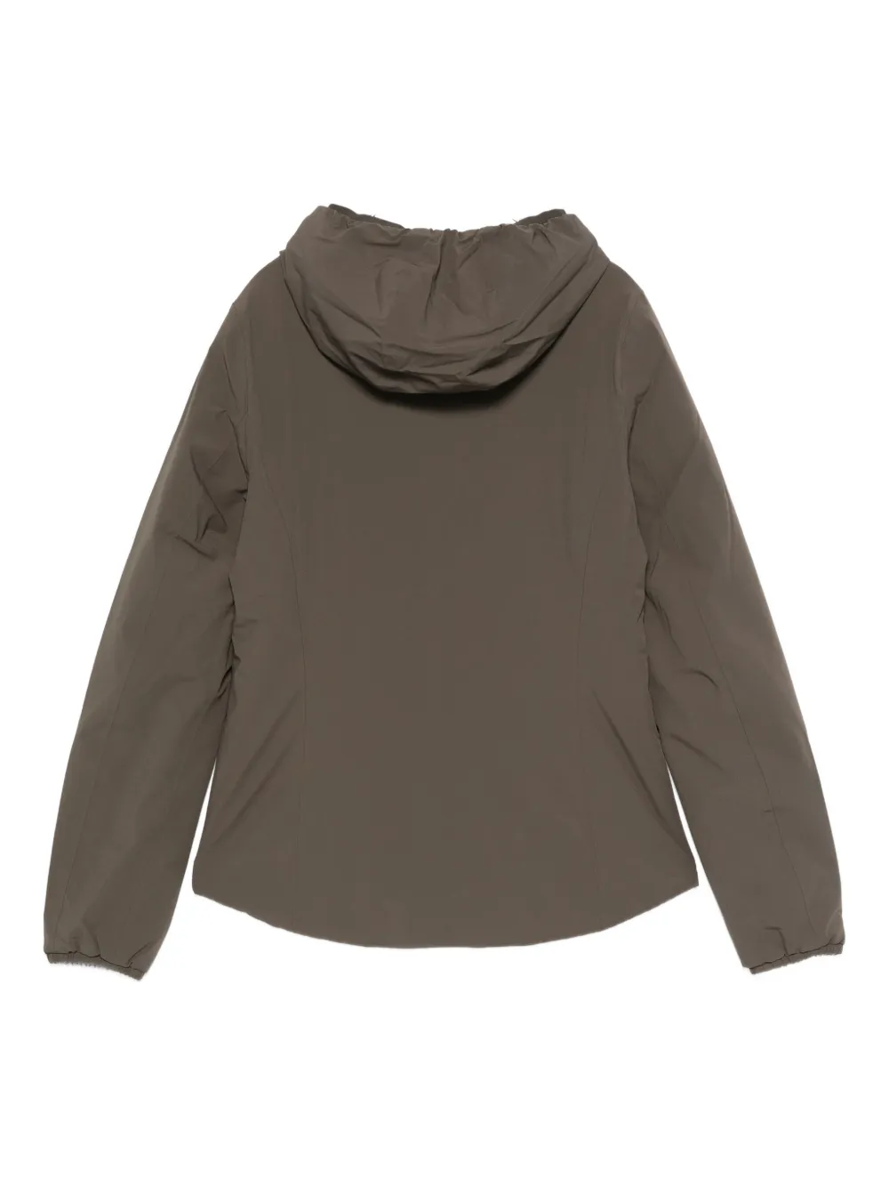 K-way Hooded Zip-front Jacket In Green