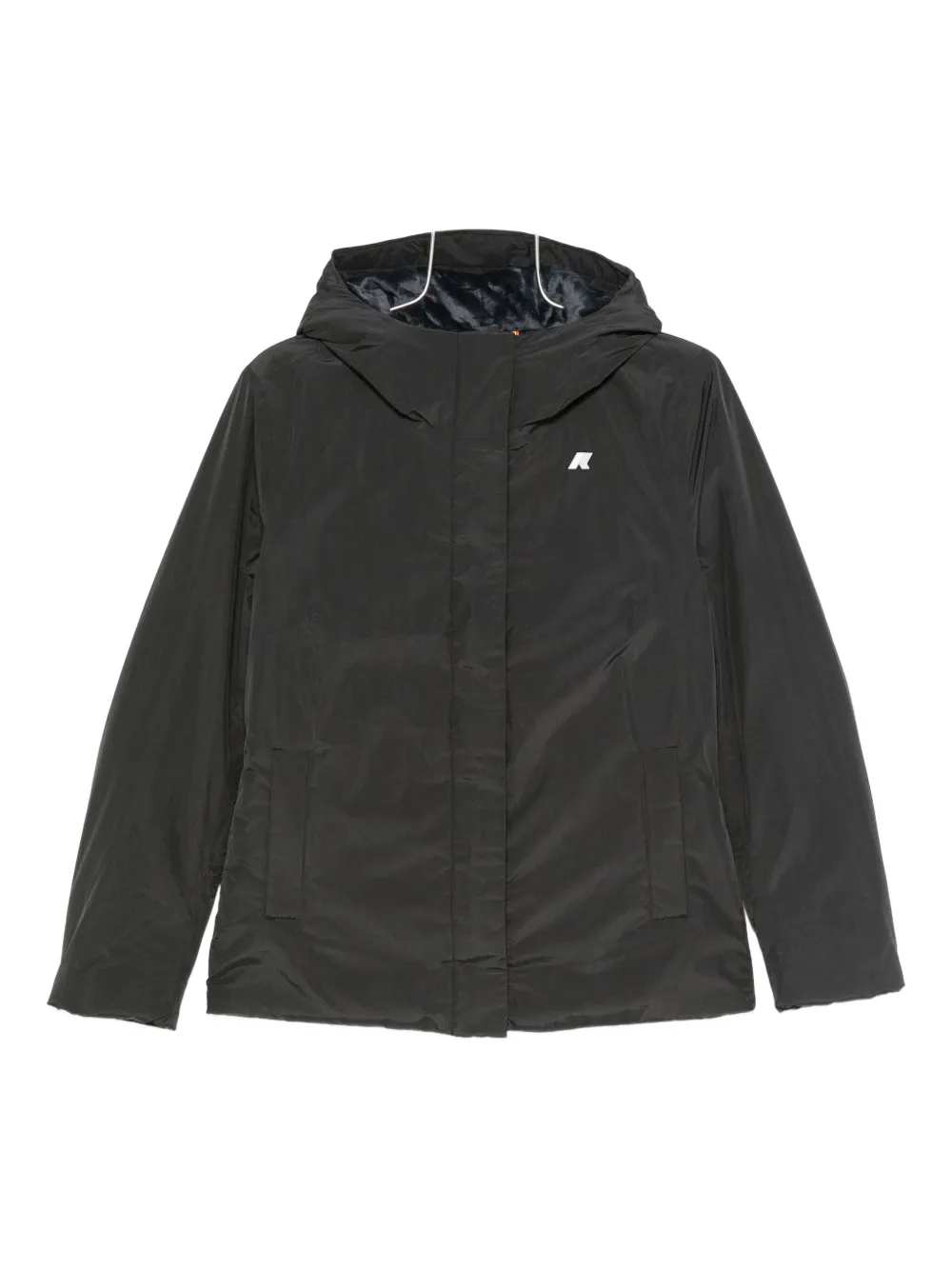 K-Way hooded zip-front jacket - Nero