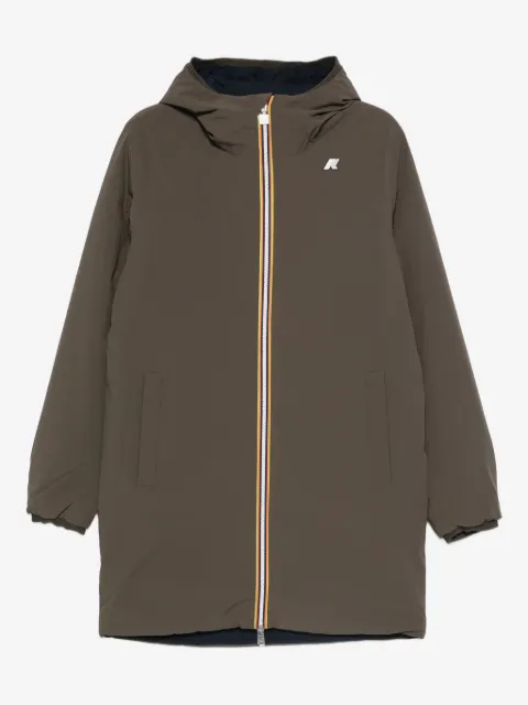 K-Way hooded zip-front jacket
