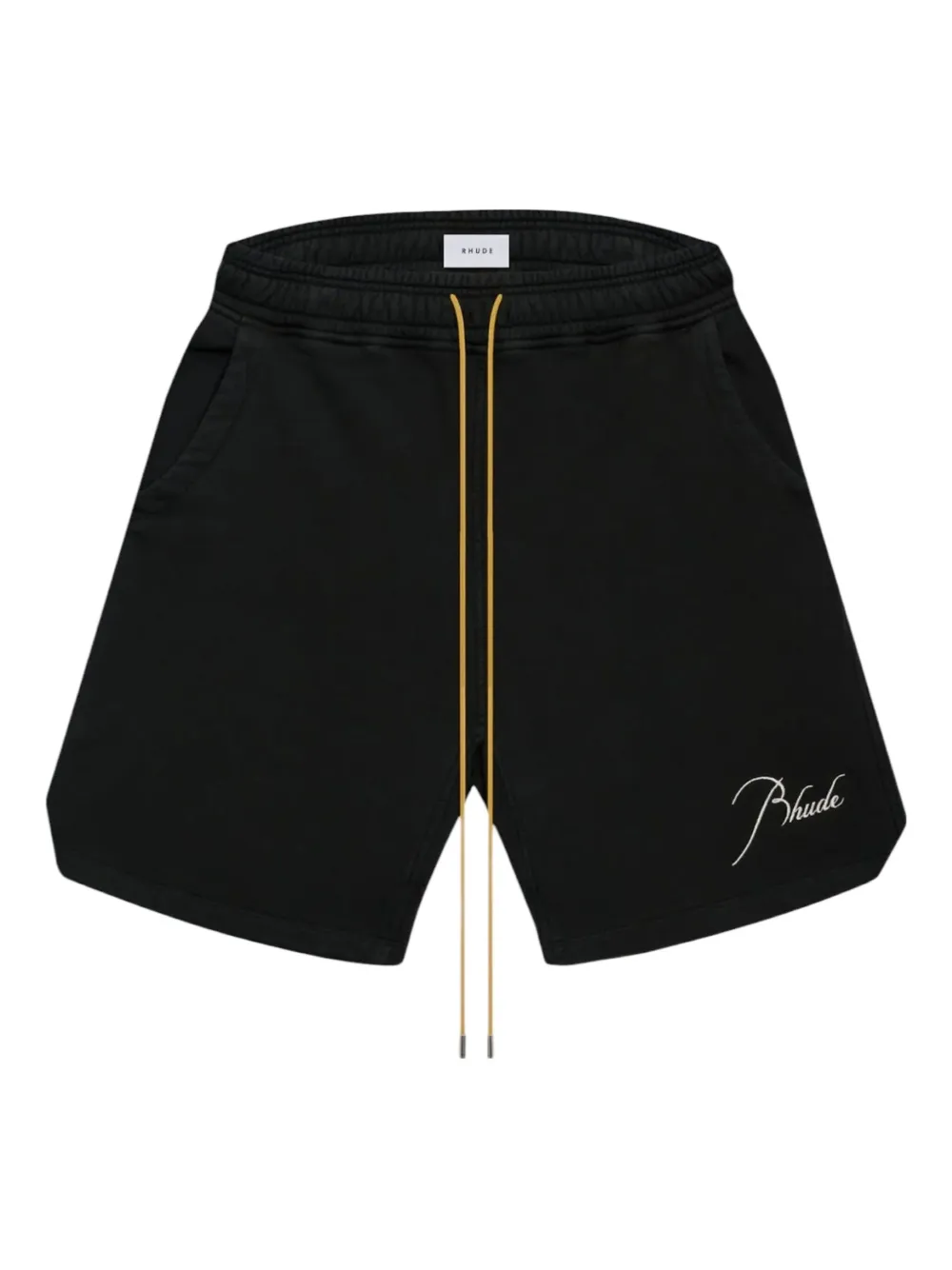RHUDE logo-embroidered drawstring shorts | Black | Image 1
