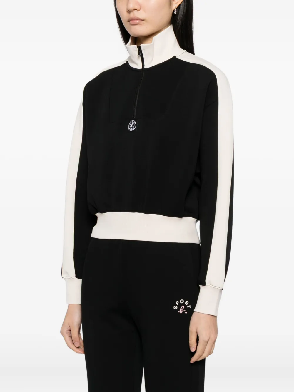 Sport B. By Agnès B. Logo-patch Sweatshirt In Black