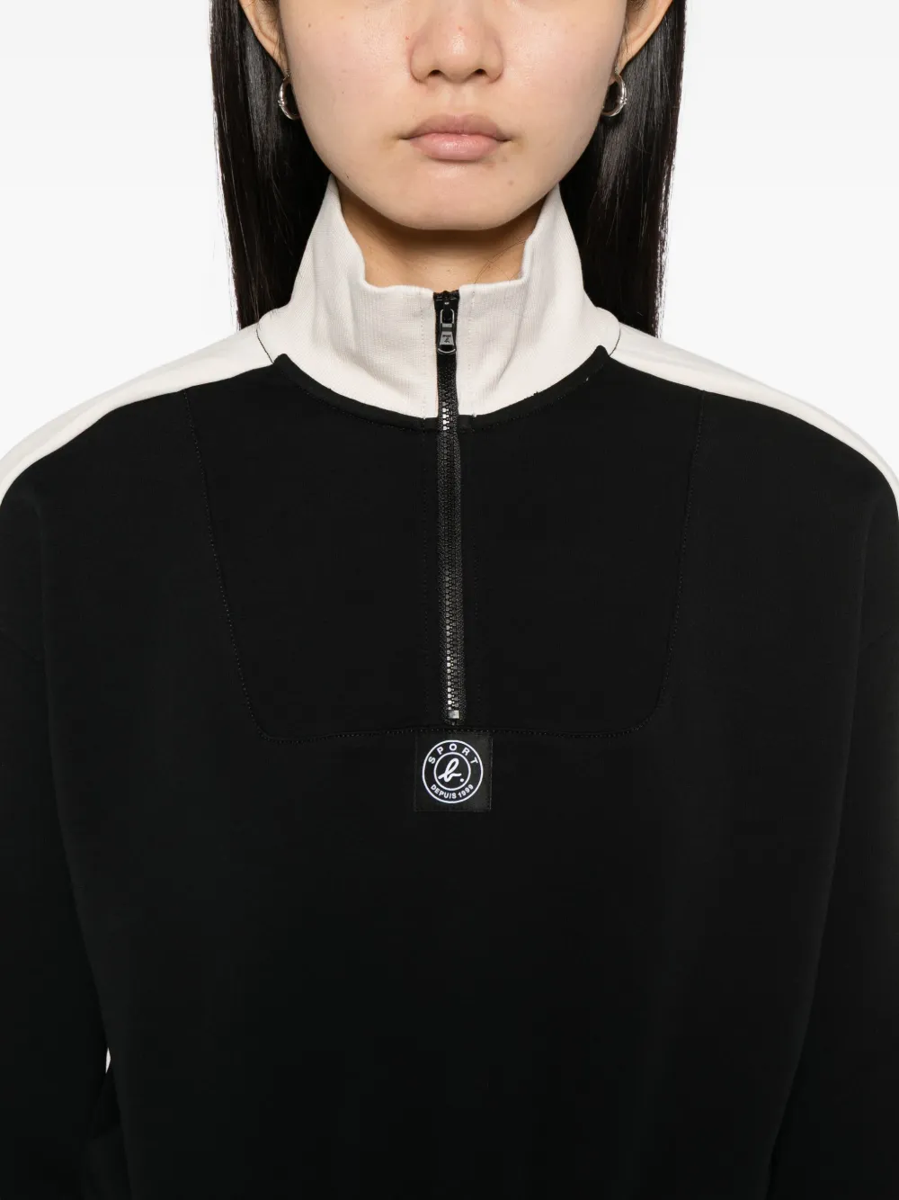 Sport B. By Agnès B. Logo-patch Sweatshirt In Black