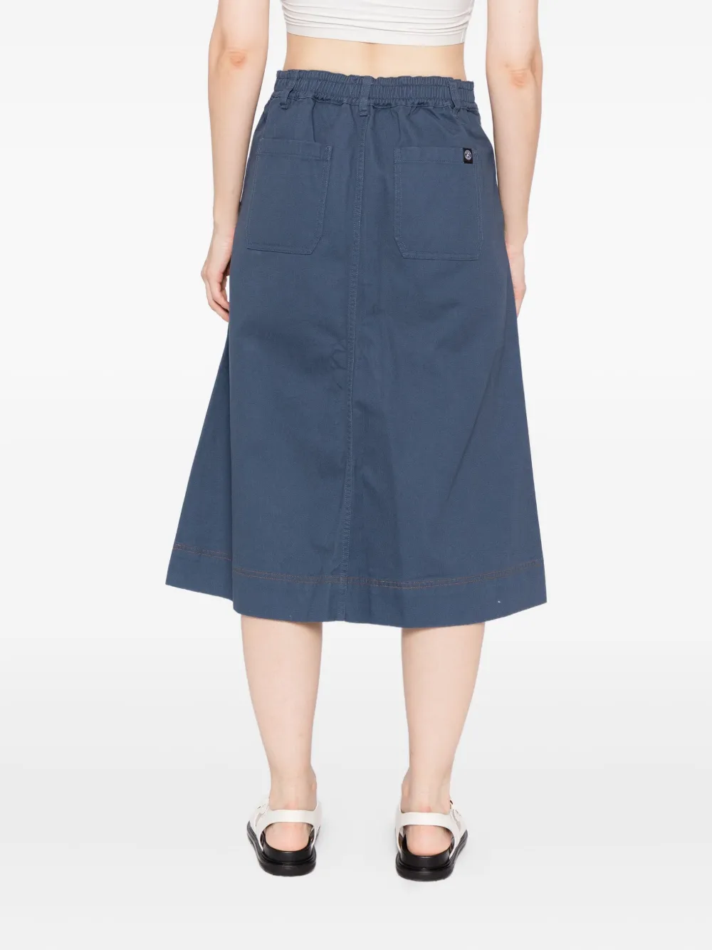 Sport B. By Agnès B. Dino-embroidered Skirt In Blue