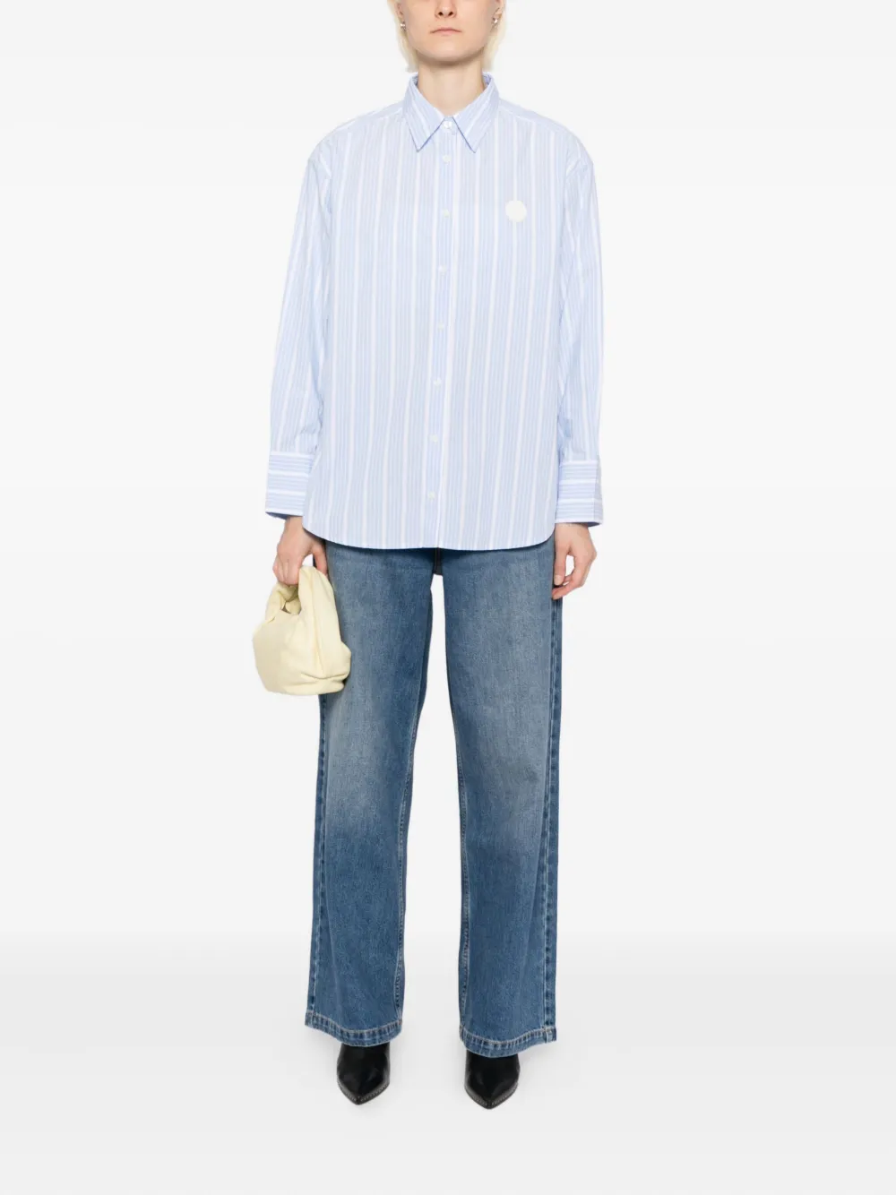 SPORT b. by agnès b. Gestreept katoenen blouse - Blauw