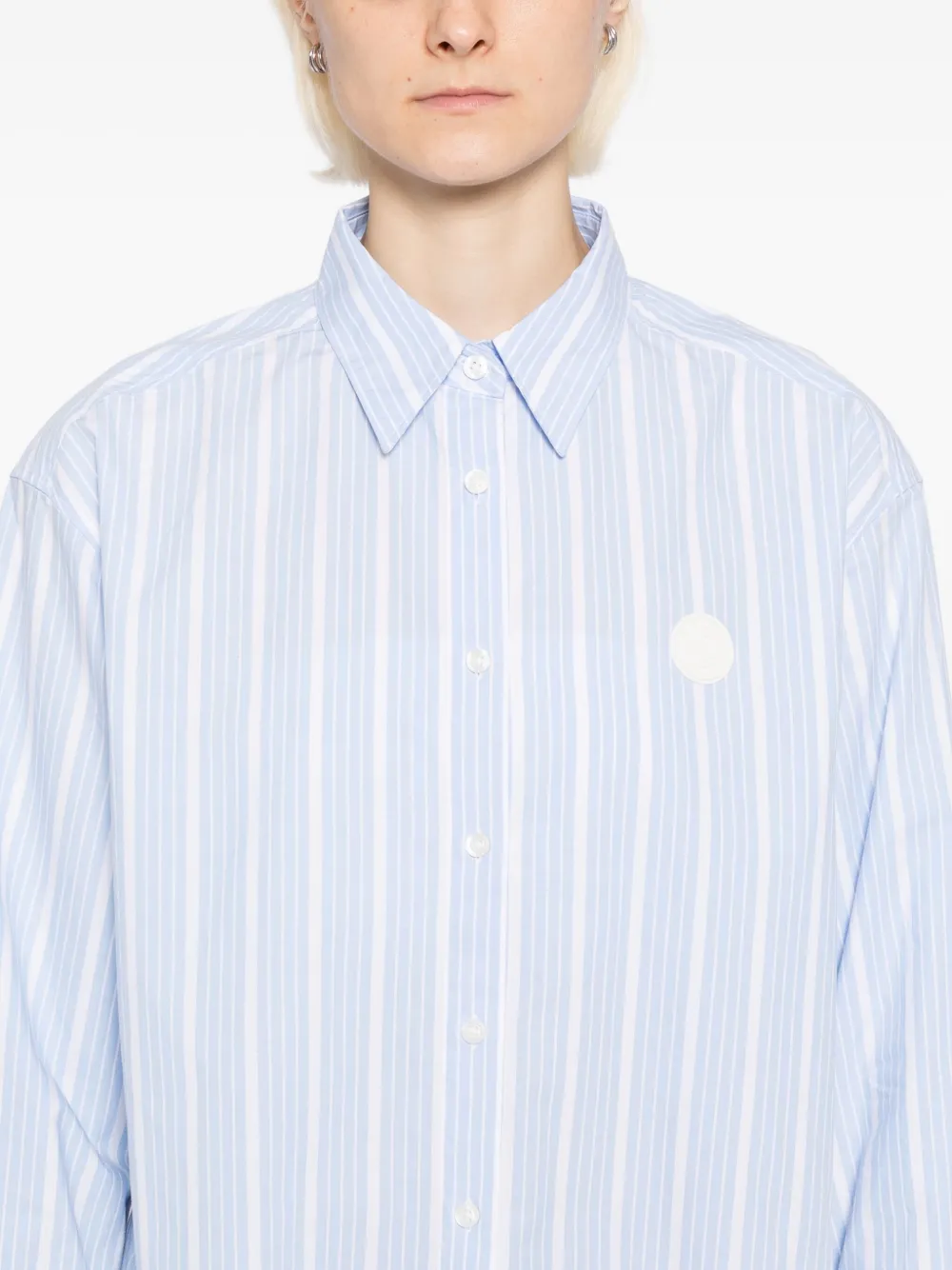 SPORT b. by agnès b. Gestreept katoenen blouse Blauw