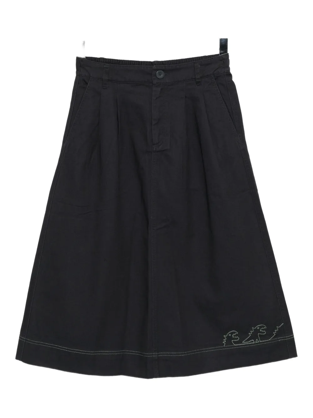 Sport B. By Agnès B. Dino-embroidered Skirt In Black