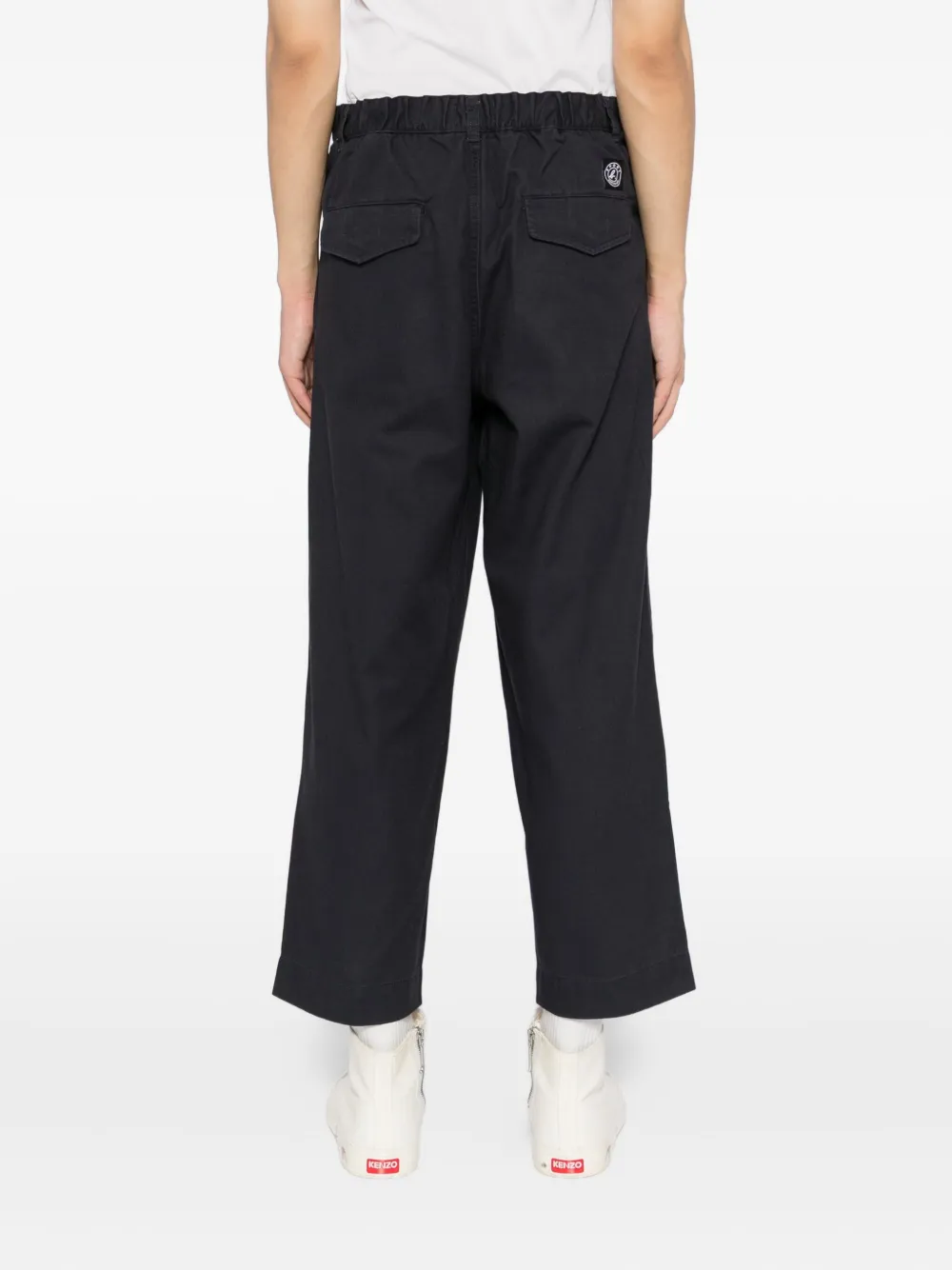 SPORT b. by agnès b. Broek met logopatch Zwart