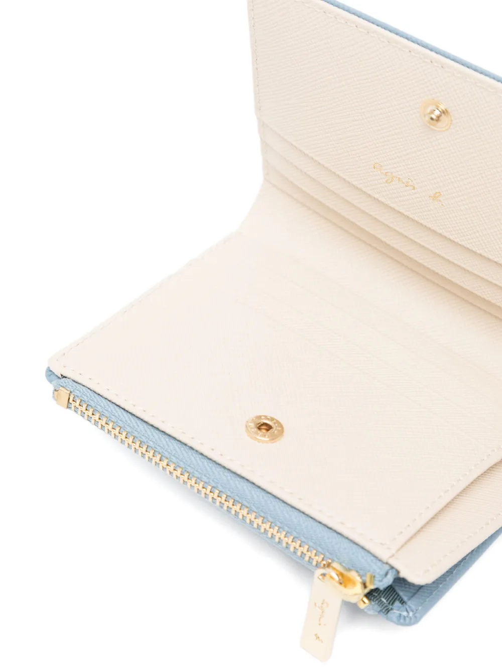 Agnès B. Leather Wallet In Blue