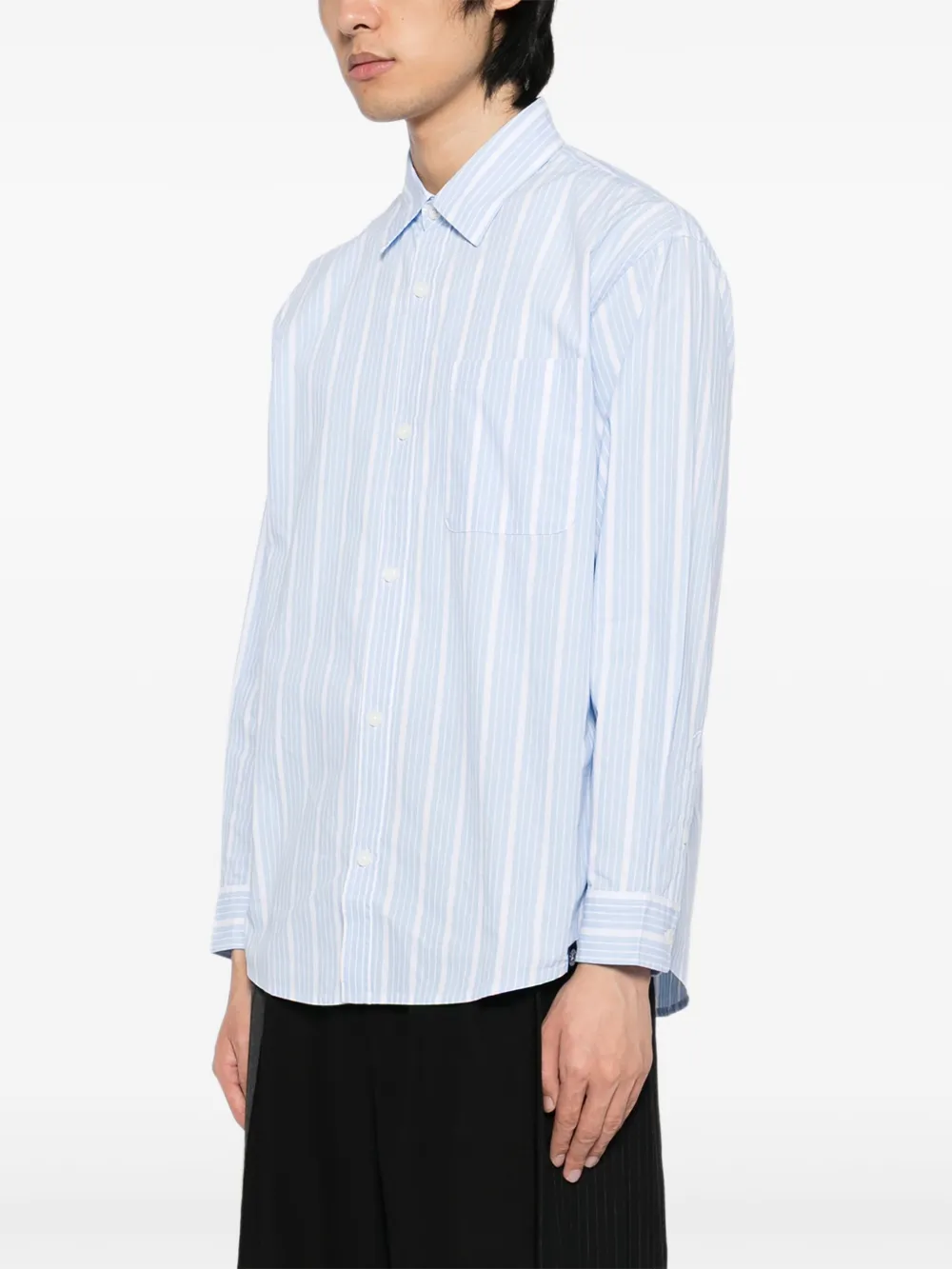 SPORT b. by agnès b. Gestreept overhemd Blauw