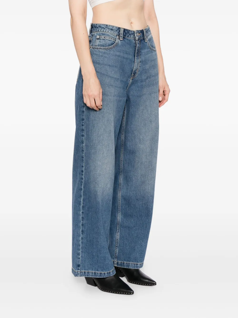 Sport B. By Agnès B. Logo-embroidered Jeans In Blue