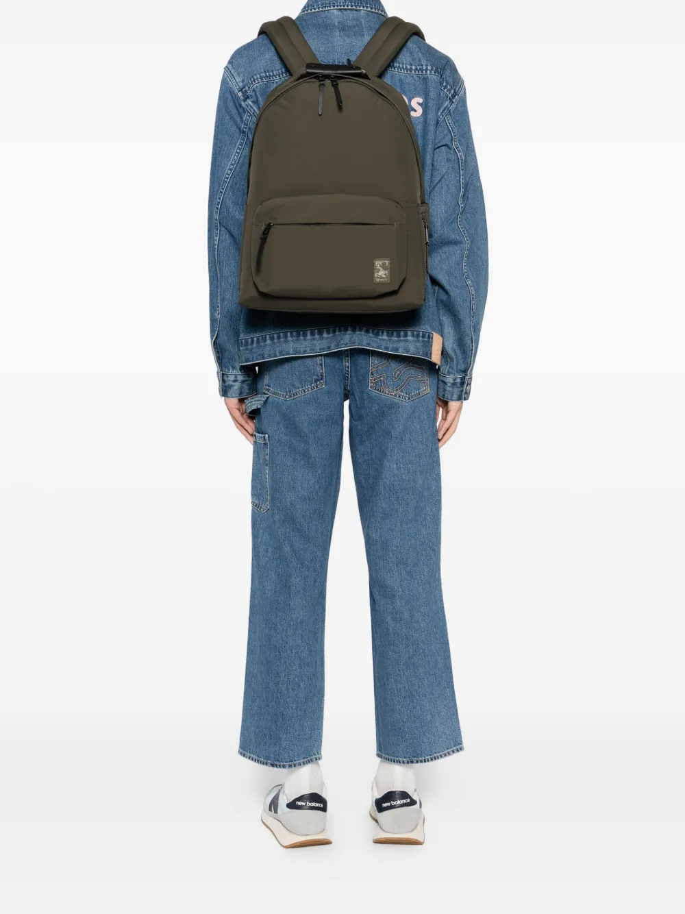 agnès b.  logo-patched backpack | Image 2