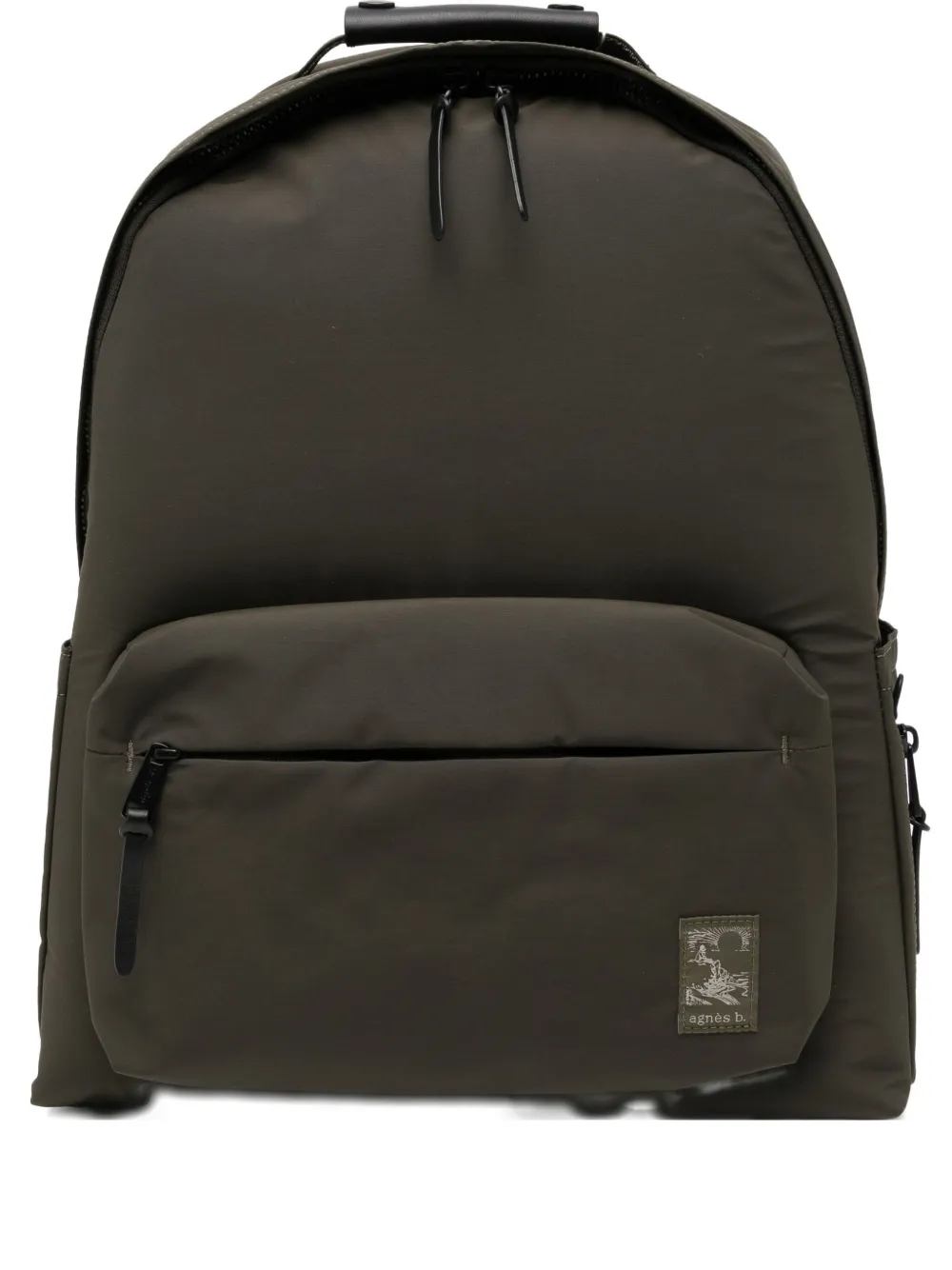 Agnès B. Logo-patched Backpack In Green