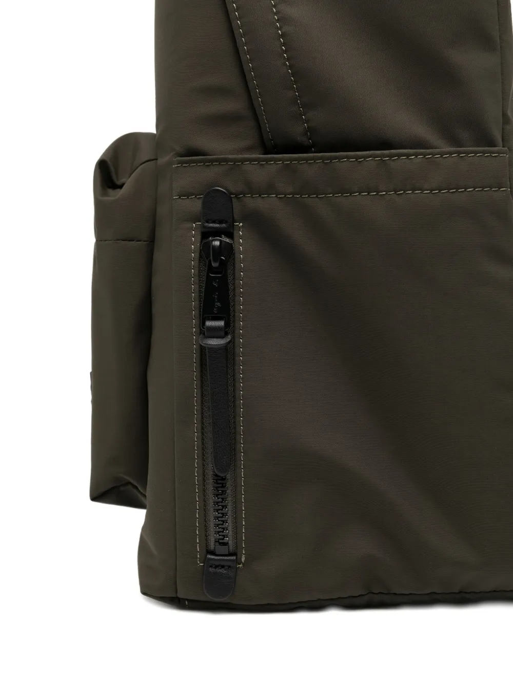 Agnès B. Logo-patched Backpack In Green