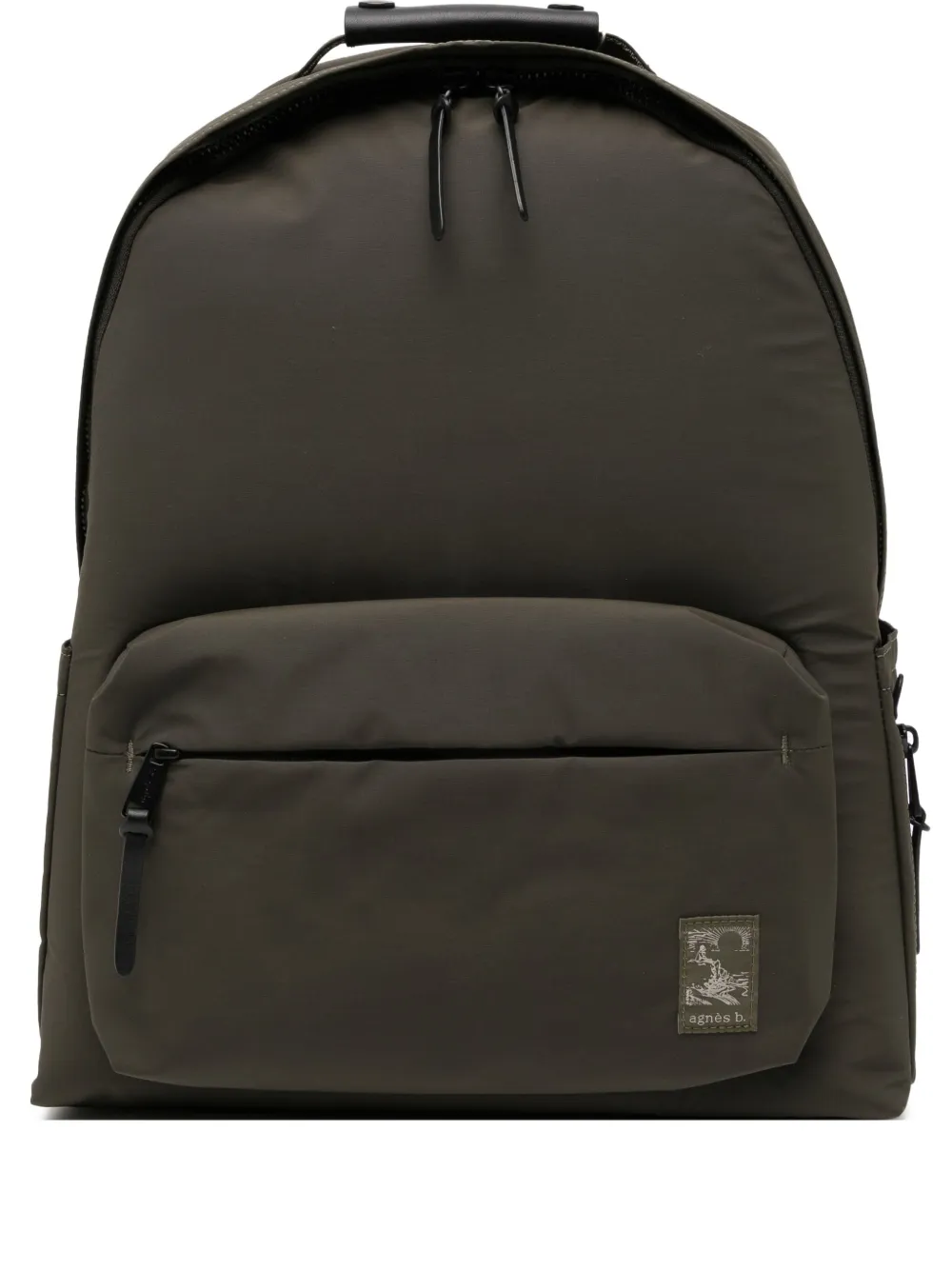 agnès b.  logo-patched backpack | Green | Image 1