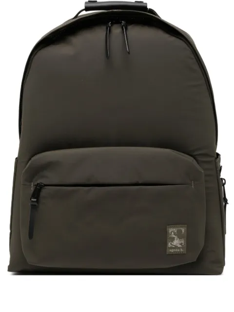 agnès b.  logo-patched backpack