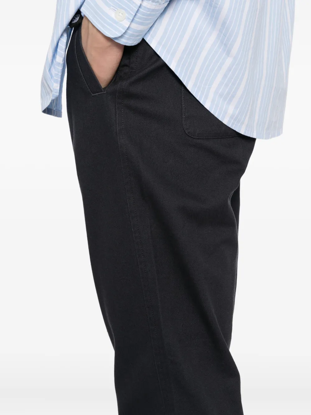 SPORT b. by agnès b. Chino met toelopende pijpen Zwart