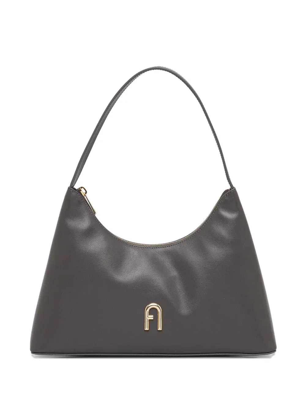 Furla Diamante S logo zip tote bag - Grey