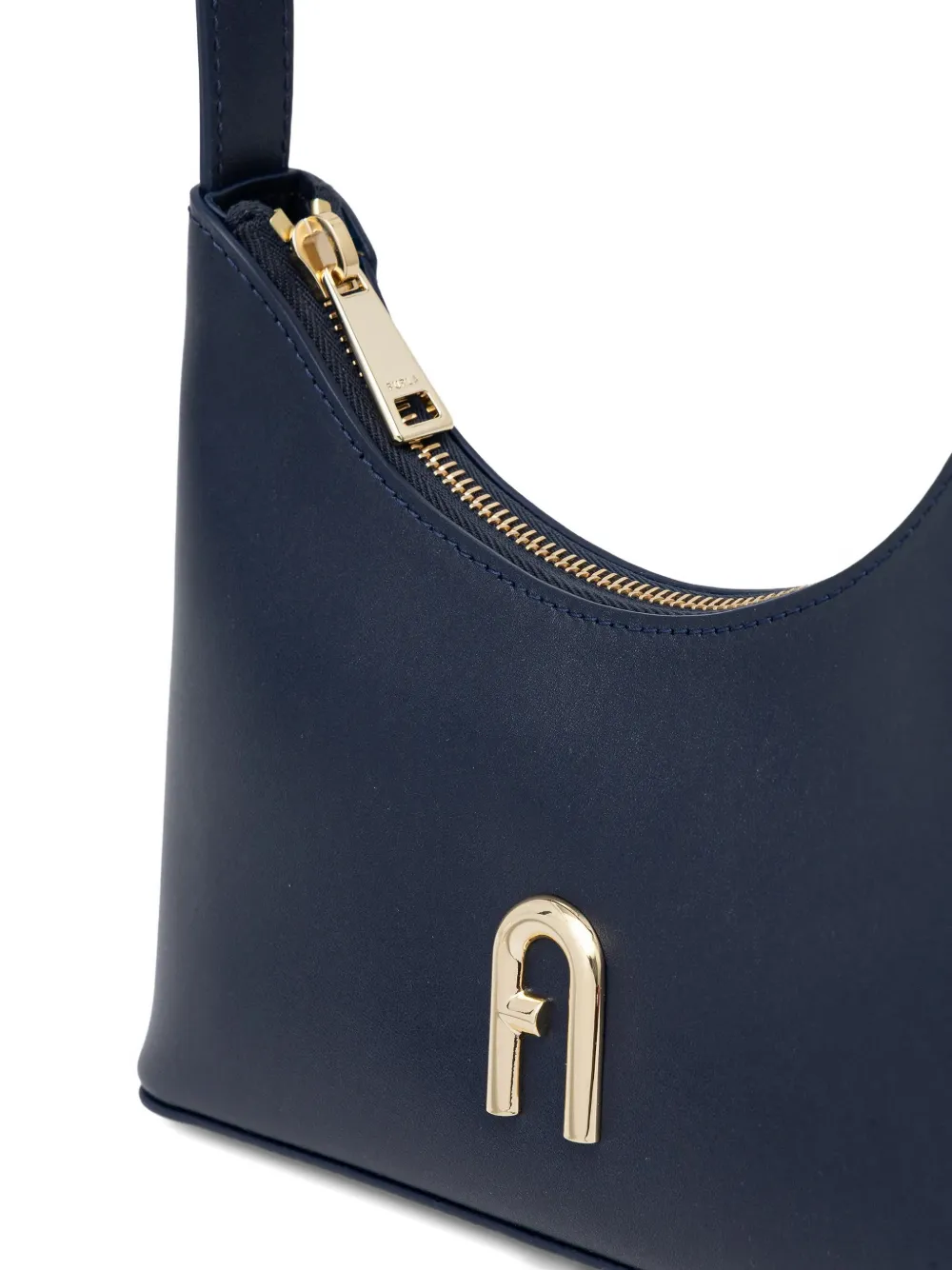 Furla Shopper met logo en rits Blauw
