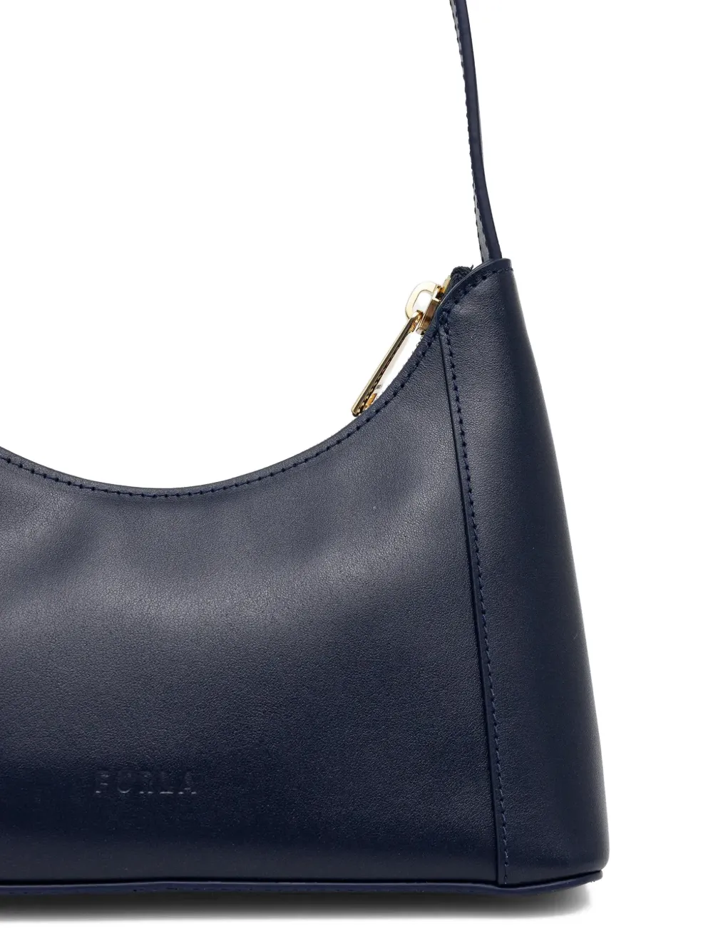 Furla Shopper met logo en rits Blauw