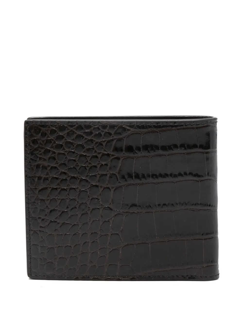 Tom Ford Crocodile Leather Wallet Wallets And Card Holders Brown In Black