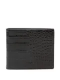 TOM FORD embossed crocodile-print leather wallet - Brown