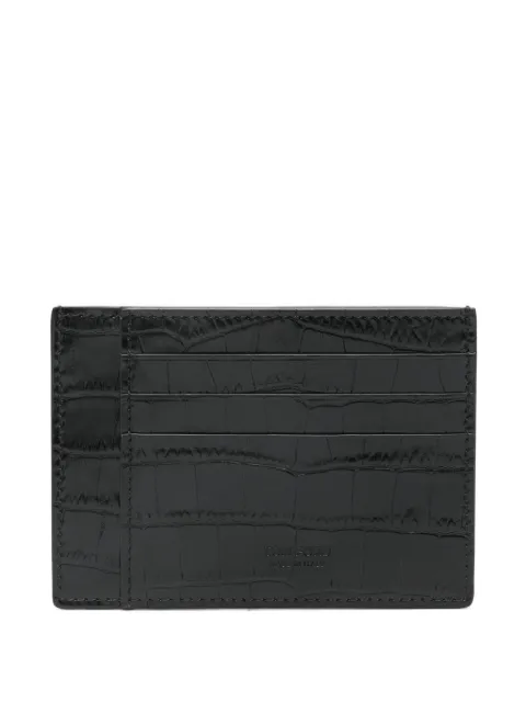 TOM FORD crocodile-embossed card holder