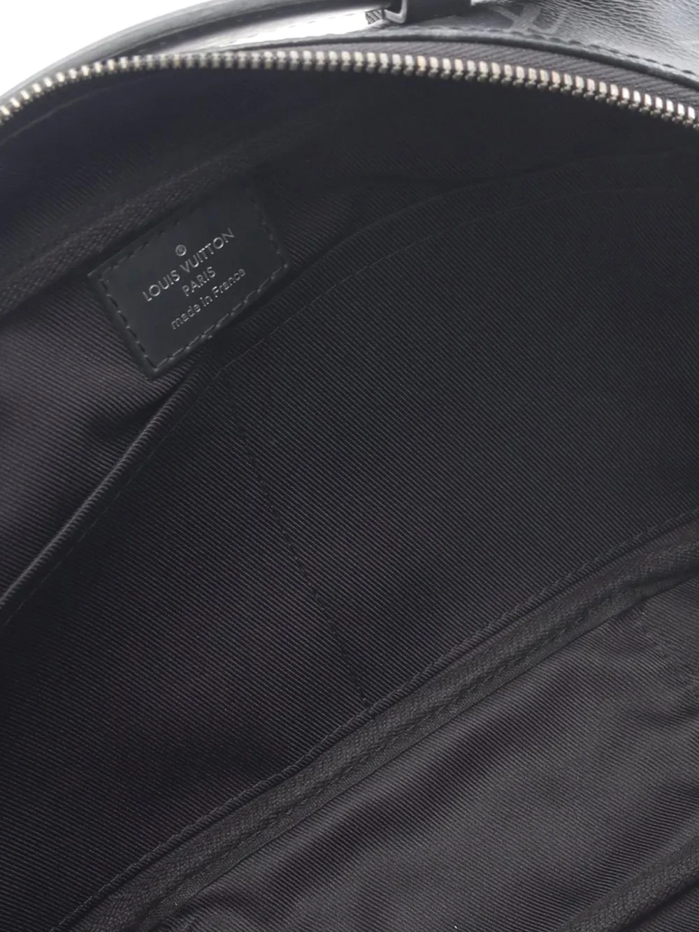 Pre-owned Louis Vuitton 2019 Monogram Eclipse Explorer Bumbag Belt Bag In Black