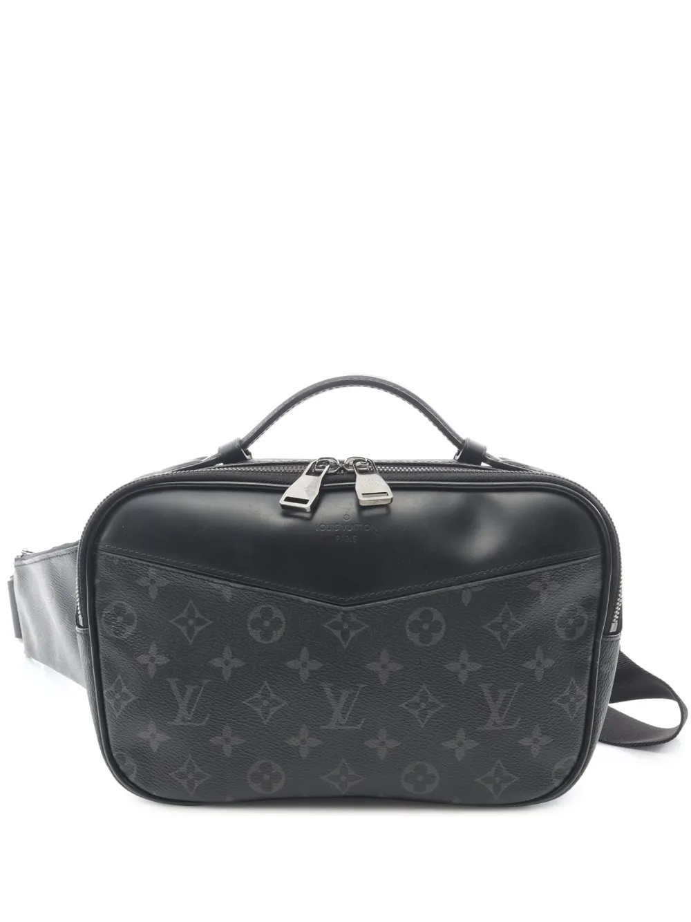 Louis Vuitton Pre-Owned 2019 Monogram Eclipse Explorer Bumbag belt bag | Black | Image 1