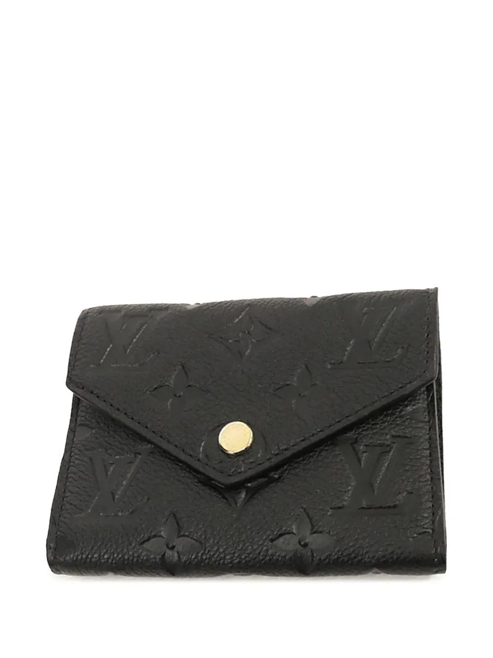 Louis Vuitton Pre-Owned 2021-2025 Monogram Empreinte Victorine Wallet small wallets | Black | Image 1