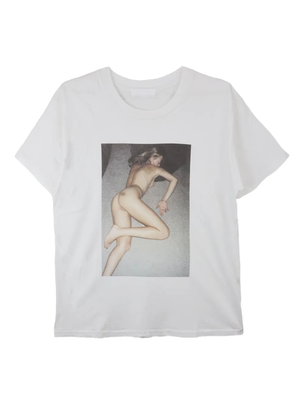 ALEXANDER DIGENOVA Slim Blonde photographic-print cotton T-shirt | White | Image 1