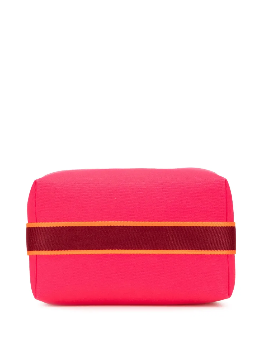 Pre-owned Hermes 2020-2025 Large Canvas Bride A Brac Vanity Bag In Pink