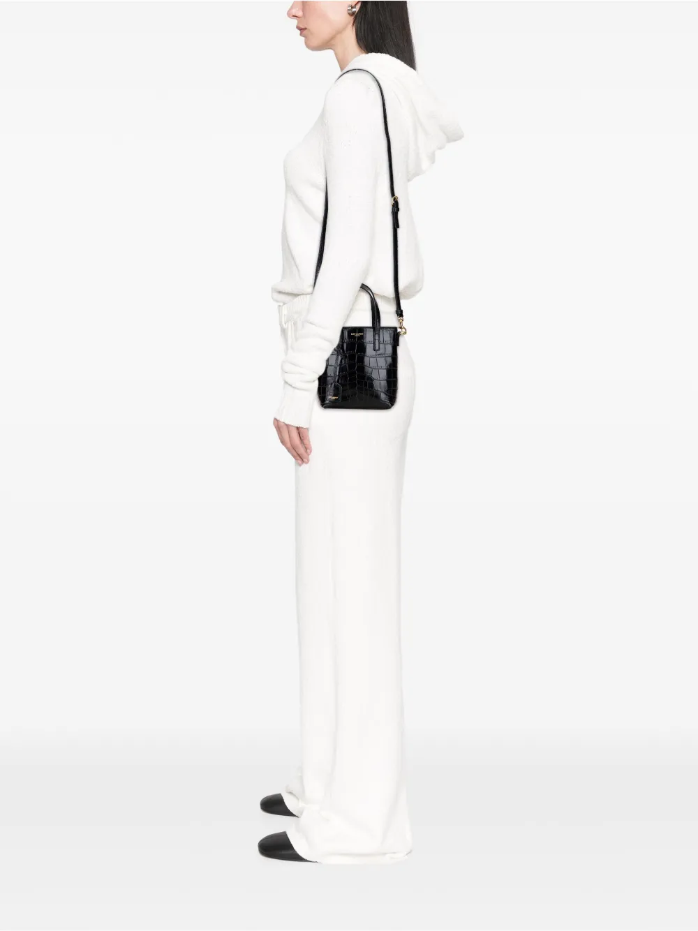 Saint Laurent Pre-Owned 2024 Mini Toy Embossed Leather Shopping Tote satchel | Pre-Owned | Image 2