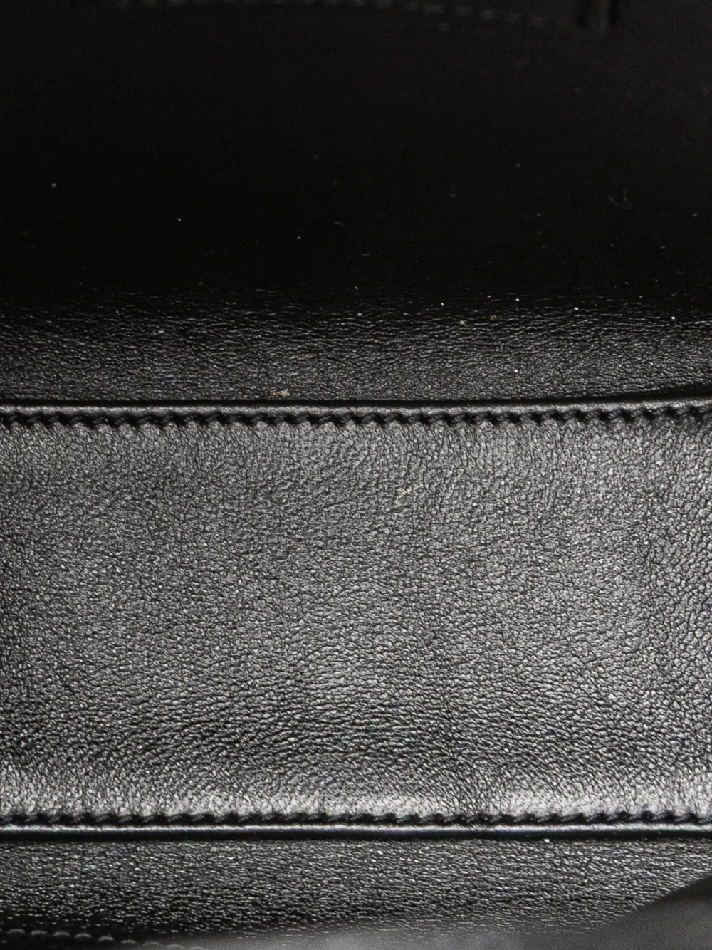 Pre-owned Saint Laurent 2024 Mini Toy Embossed Leather Shopping Tote Satchel In Black