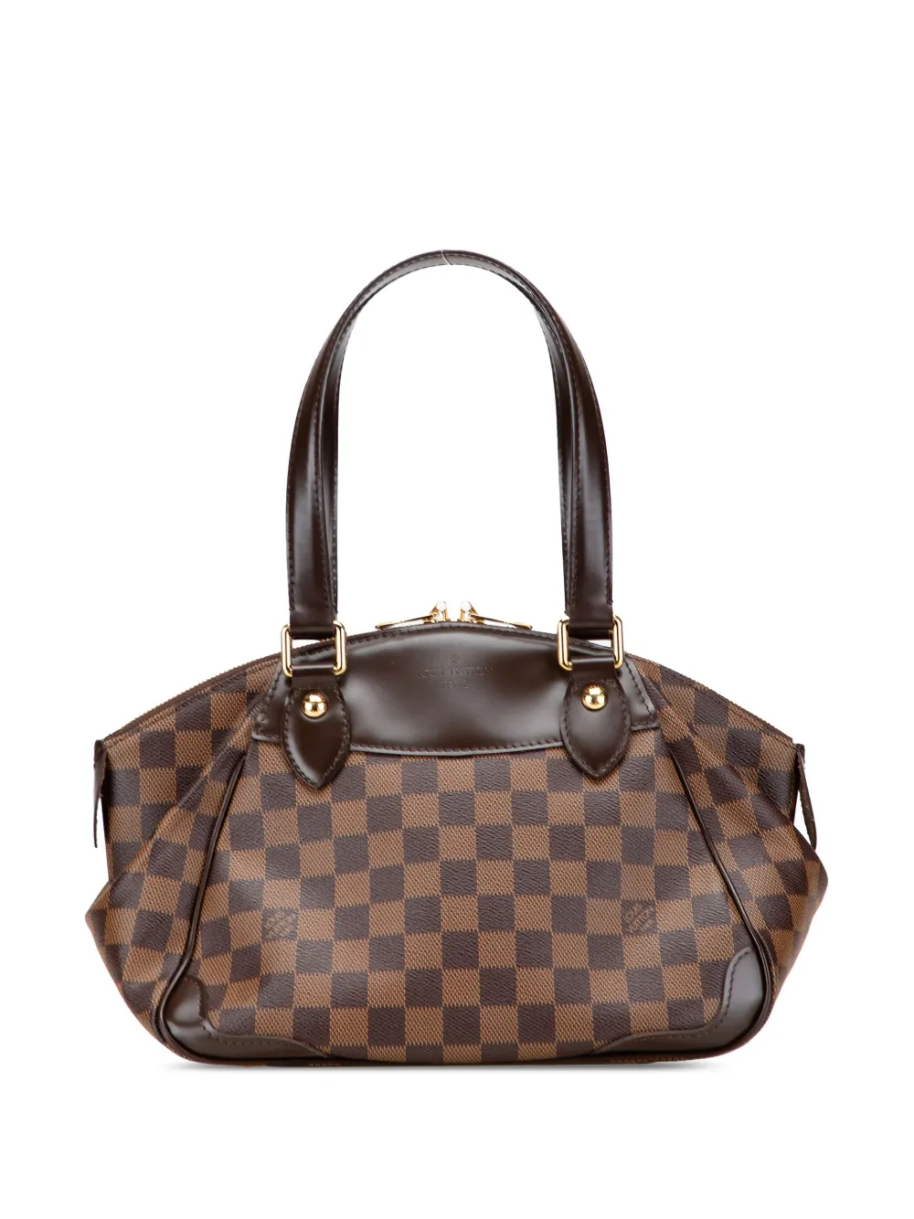 Louis Vuitton Pre-Owned 2014 ダミエ エベヌ ヴェローナ PM ハンドバッグ - ブラウン Louis Vuitton Pre-Owned 2014 ダミエ エベヌ ヴェローナ PM ハンドバッグ - ブラウン