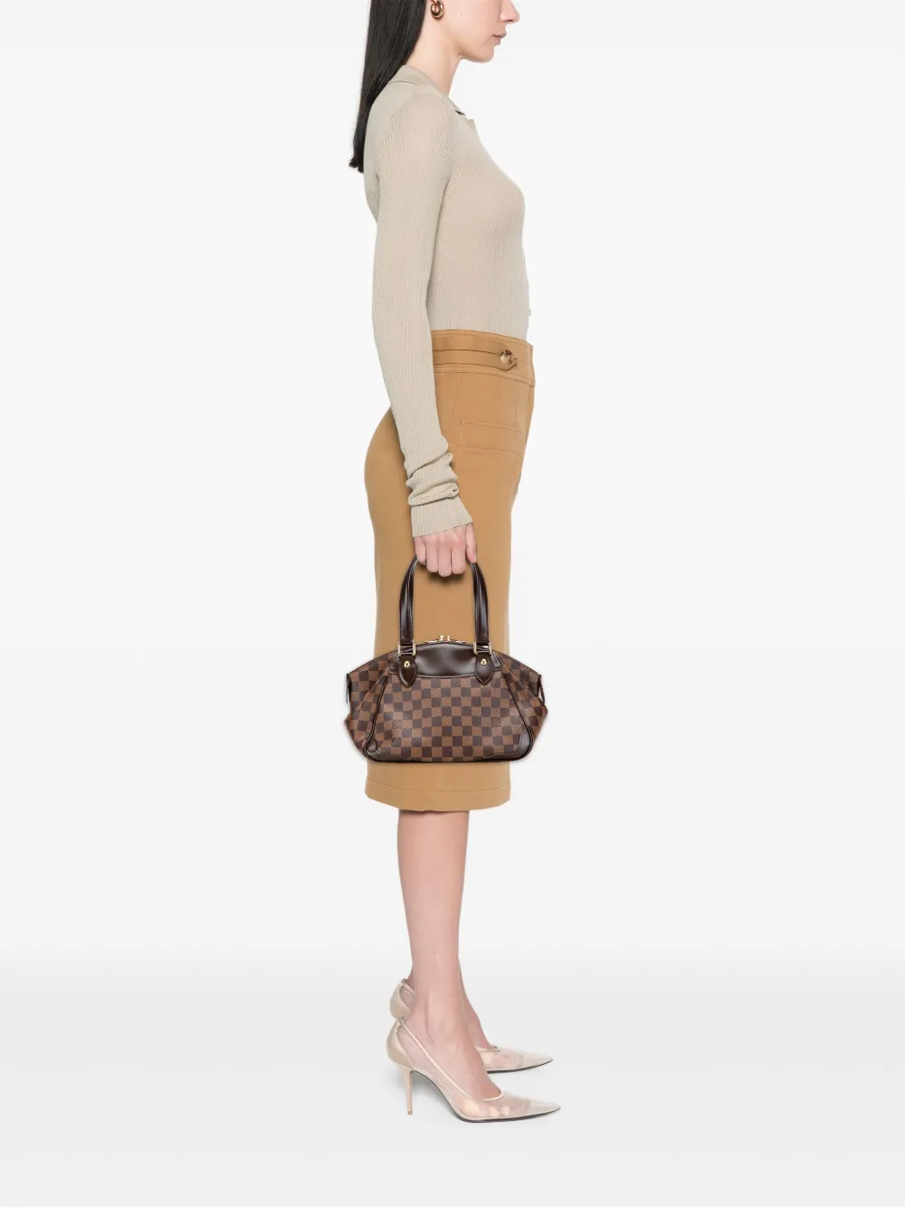 Louis Vuitton Pre-Owned 2014 Damier Ebene Verona PM handbag | Pre-Owned | Image 2