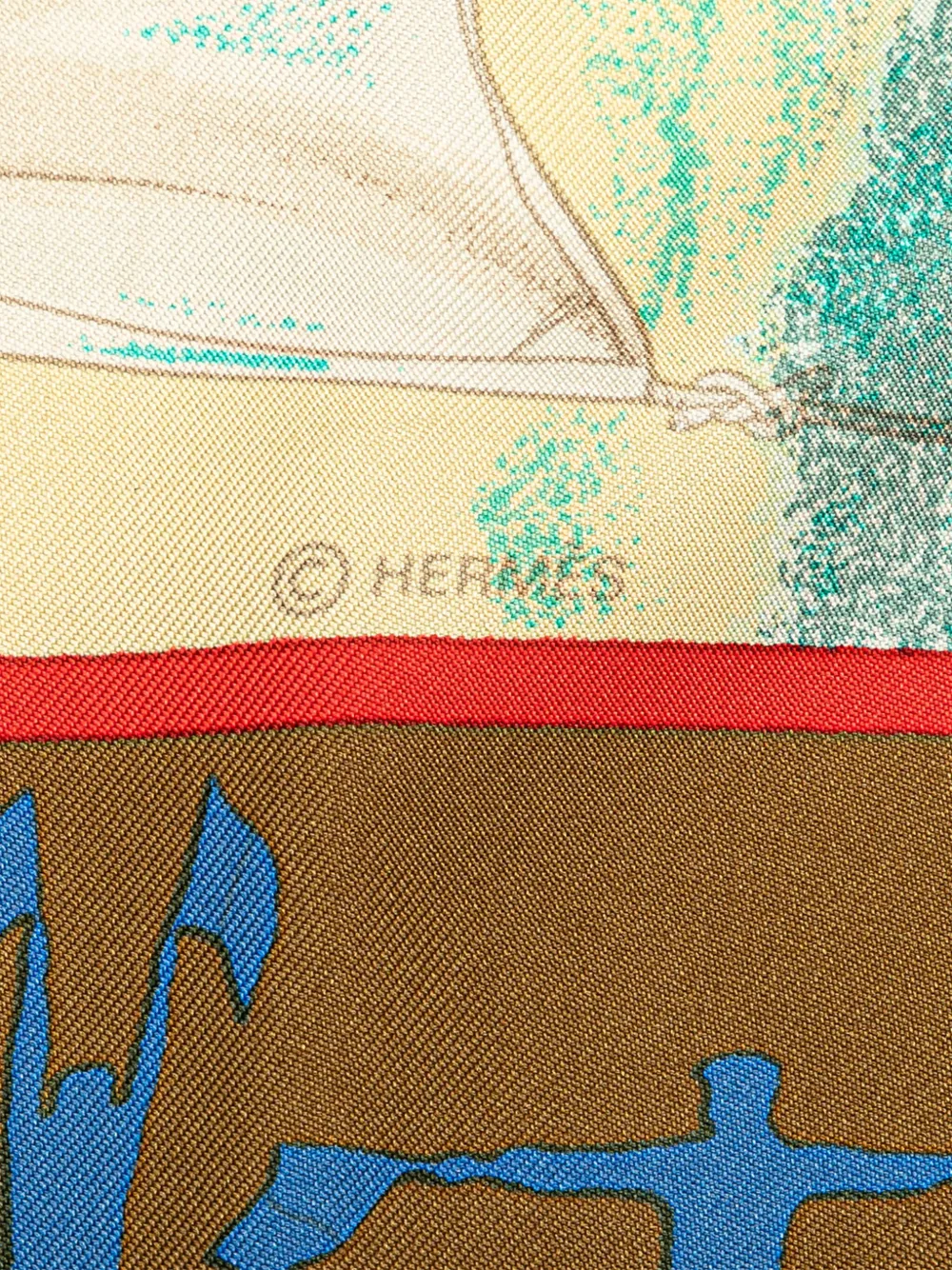 Hermès Pre-Owned 20th Century En Course Silk Scarf scarves | Image 2