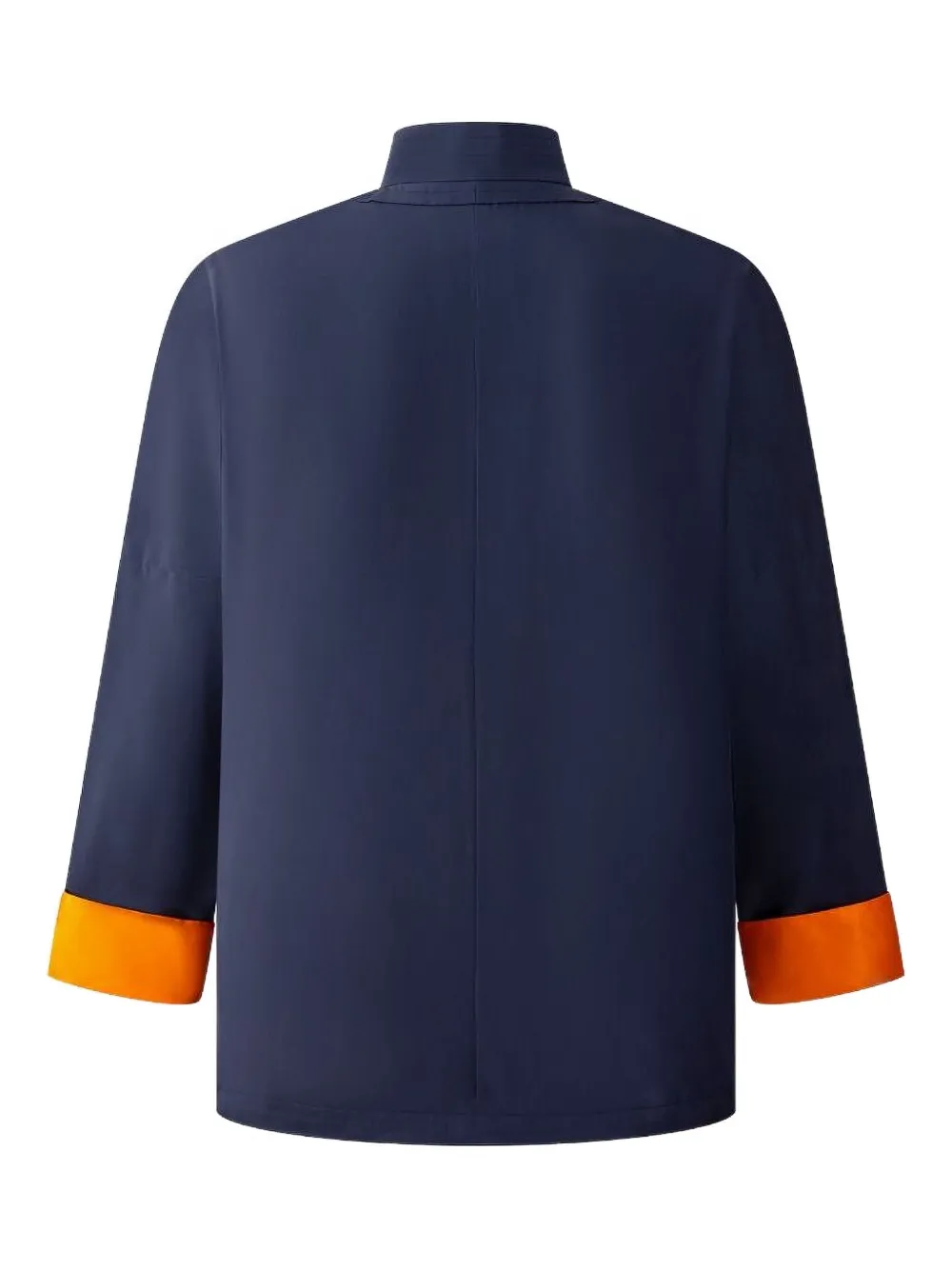 Shanghai Tang Stand-up Collar Silk Jacket In Blue