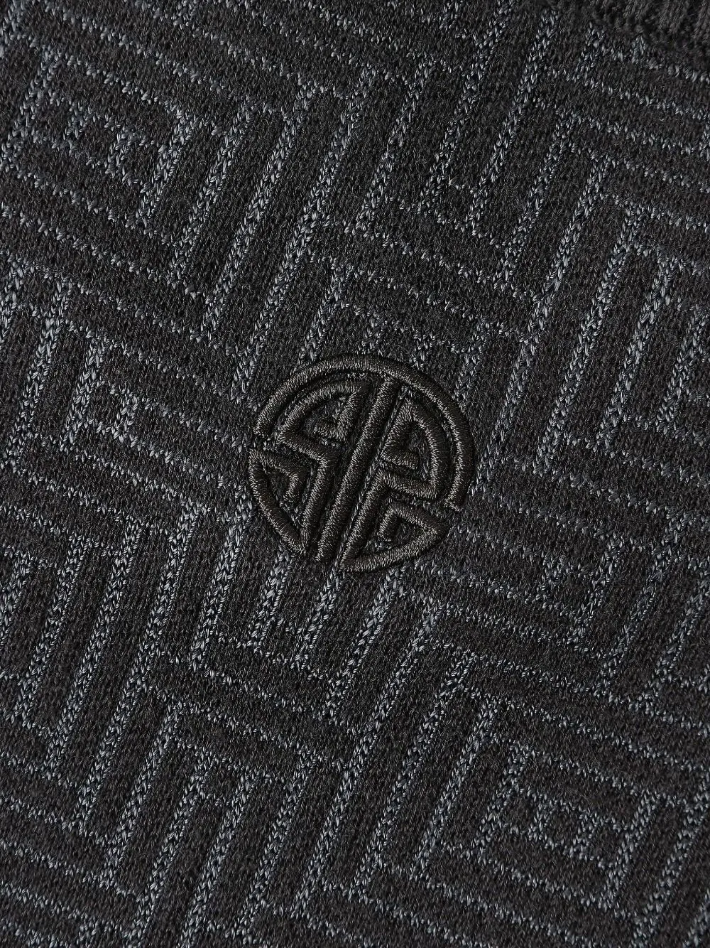 Shanghai Tang Jacquard-pattern Sweater In Gray