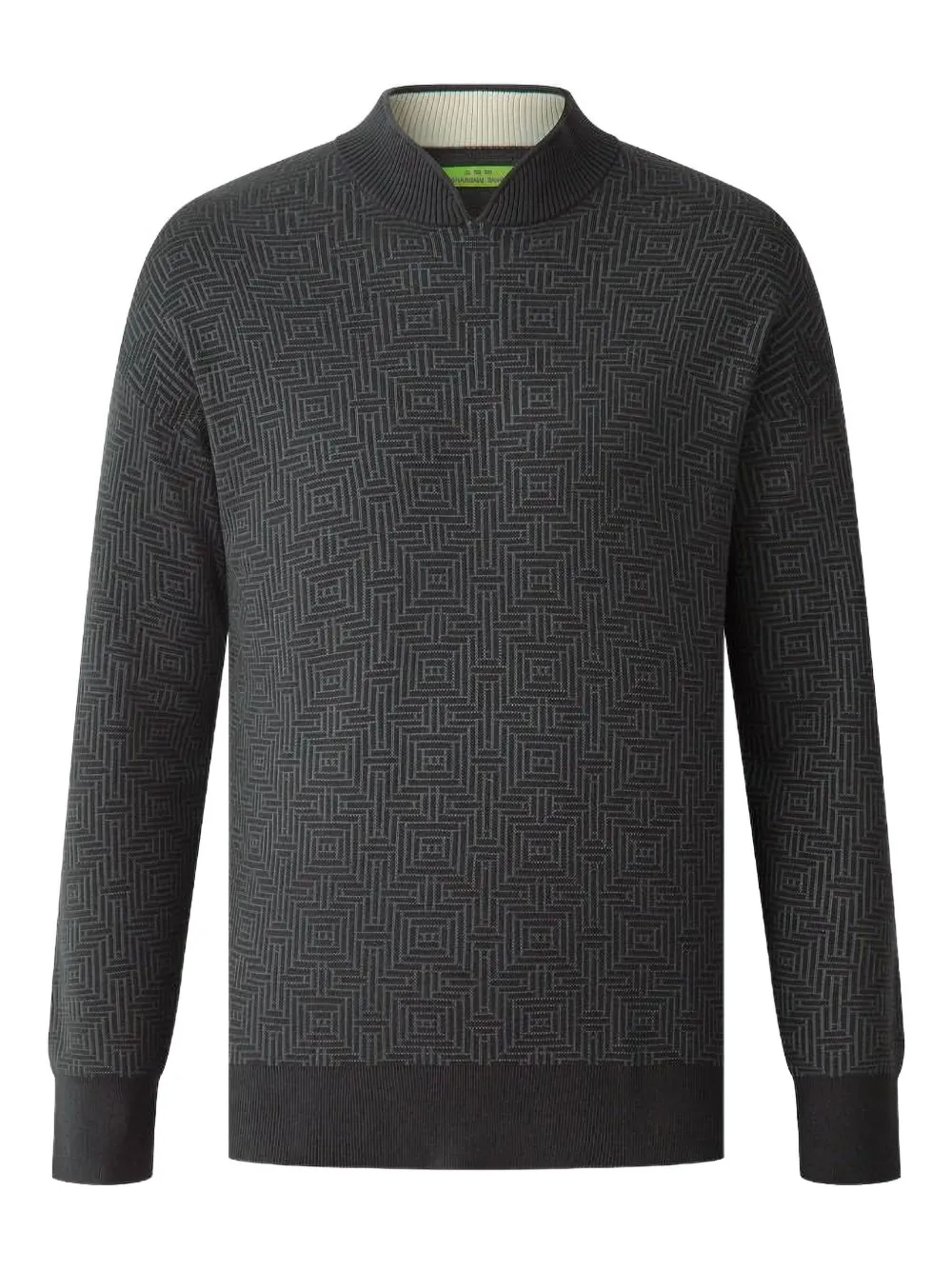 Shanghai Tang jacquard-pattern sweater | Grey | Image 1