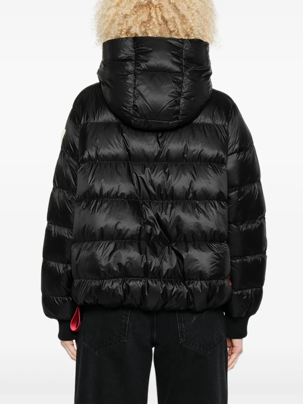 After Label Blaine Hooded Quilted Jacket In Black