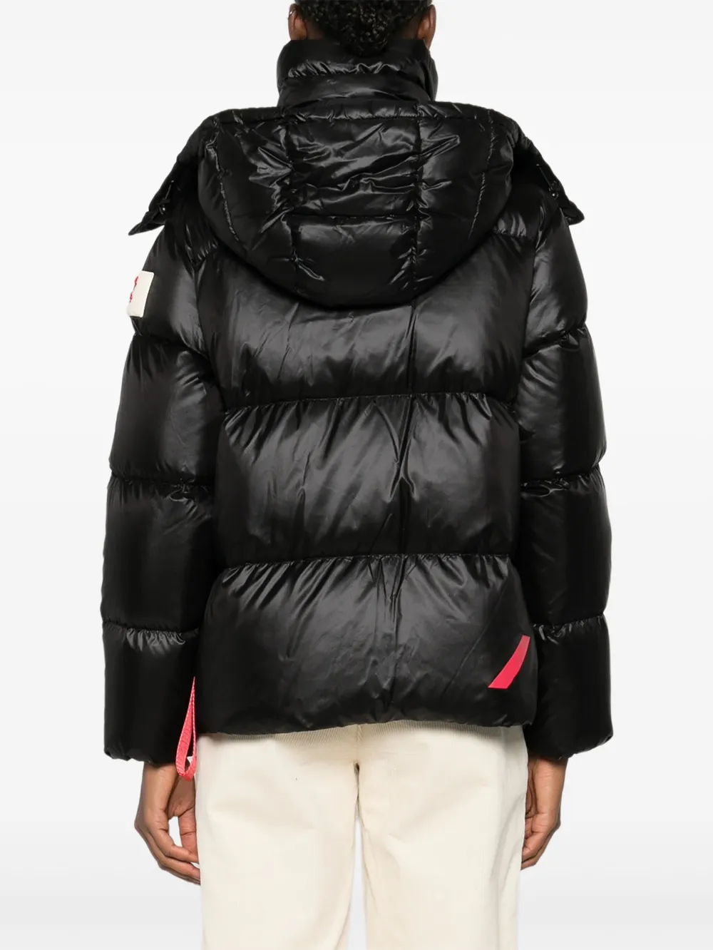 After Label Quilted Puffer Jacket In Black