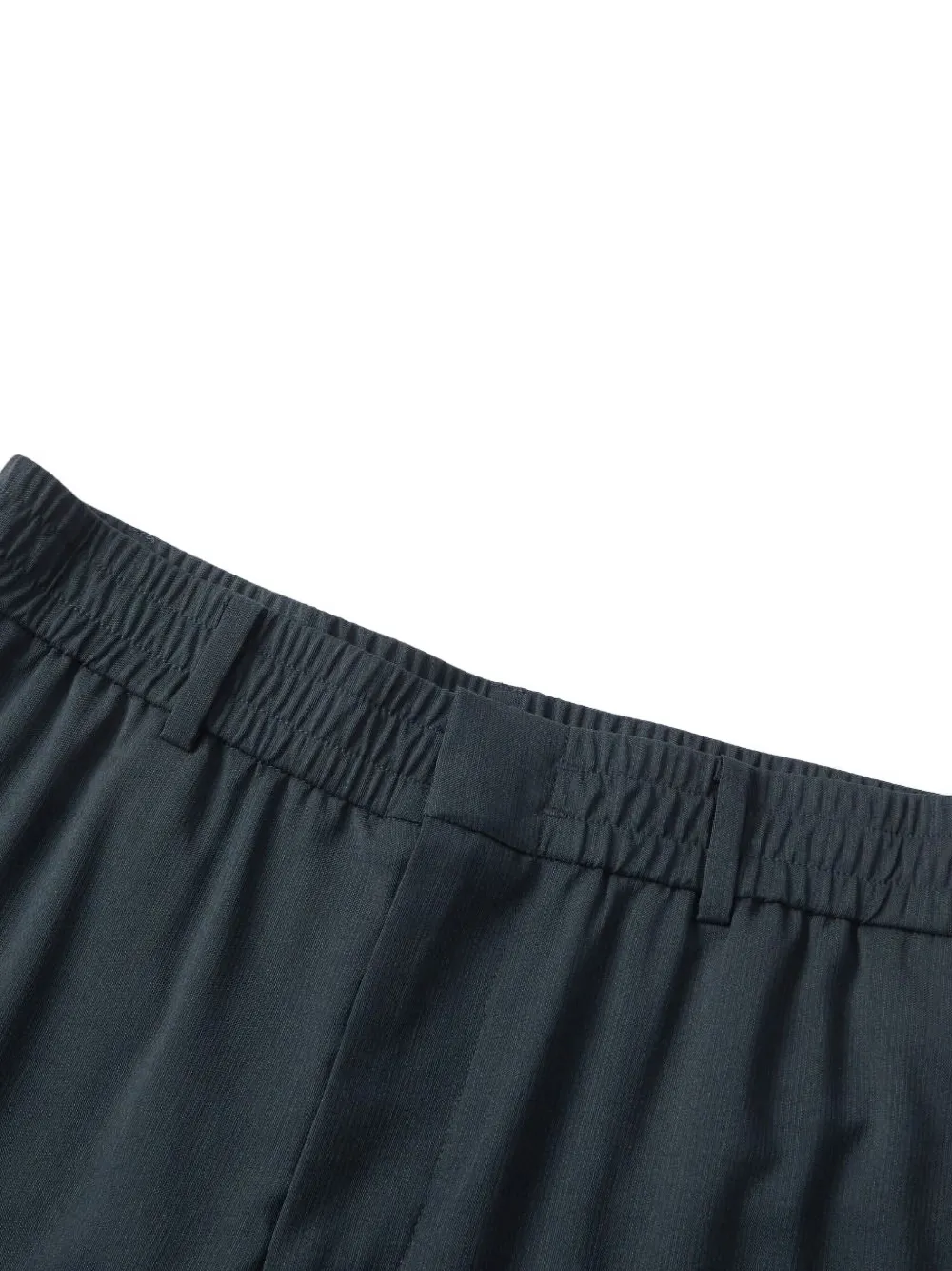 Shanghai Tang Elastic-waist Wool Trousers In Black