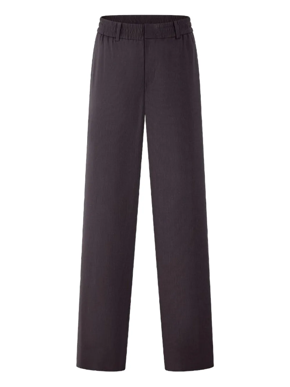 Shanghai Tang elastic-waist wool trousers | Brown | Image 1